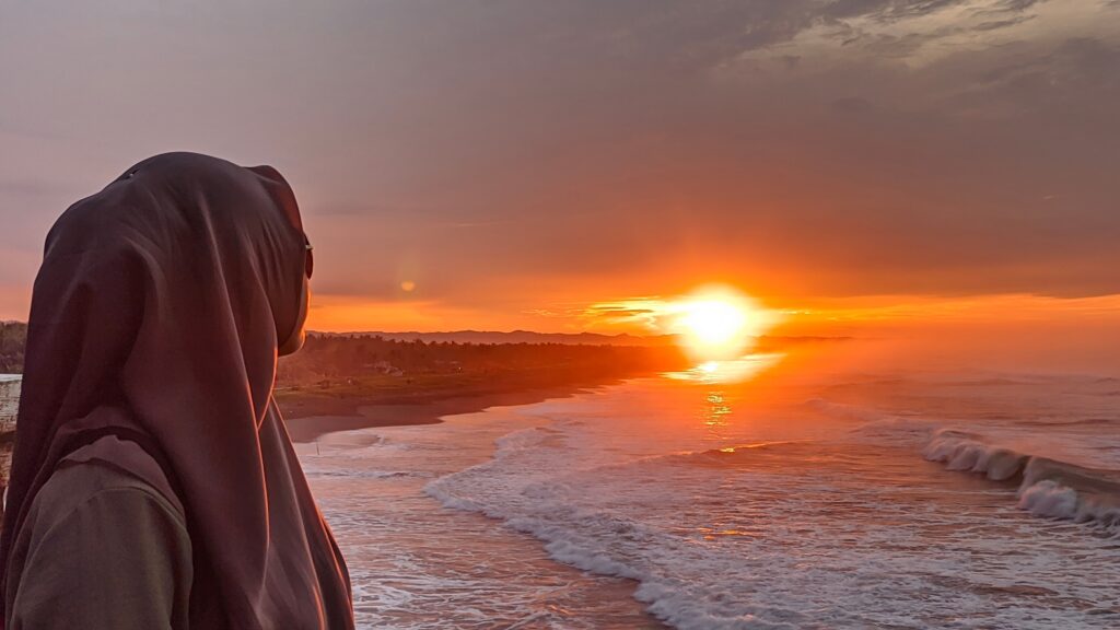 muslimanka na plaži