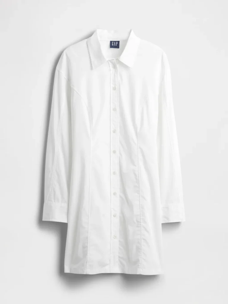 Gap Organic Cotton Poplin Mini Shirtdress