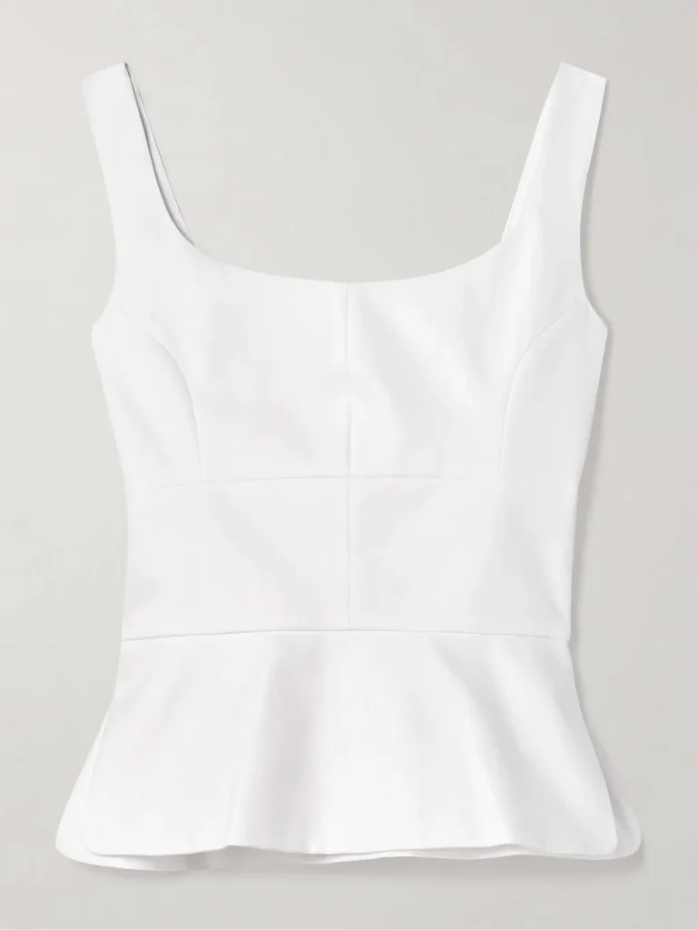 LIBEROWE Cotton-Poplin Peplum Top