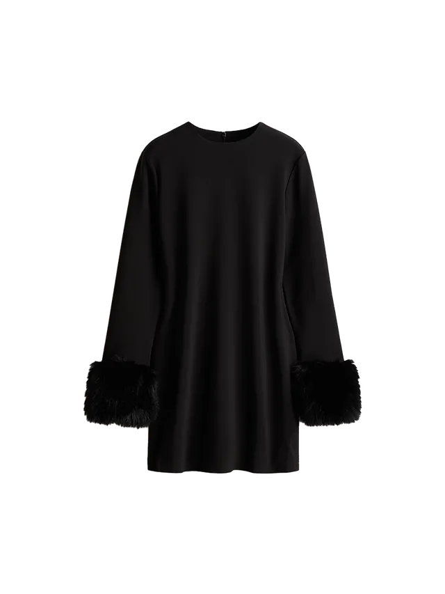 H&M haljina sa krznom