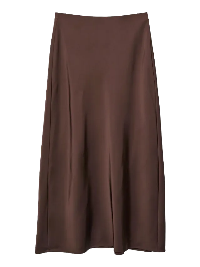 Stradivarius braon suknja