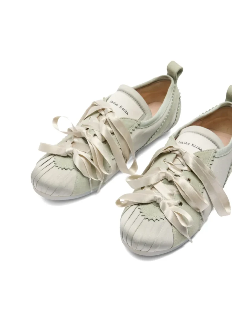 Simone Rocha satin-ribbon ballerina sneakers