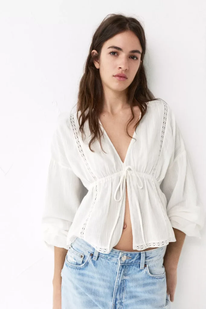 PULL&BEAR vezena bluza