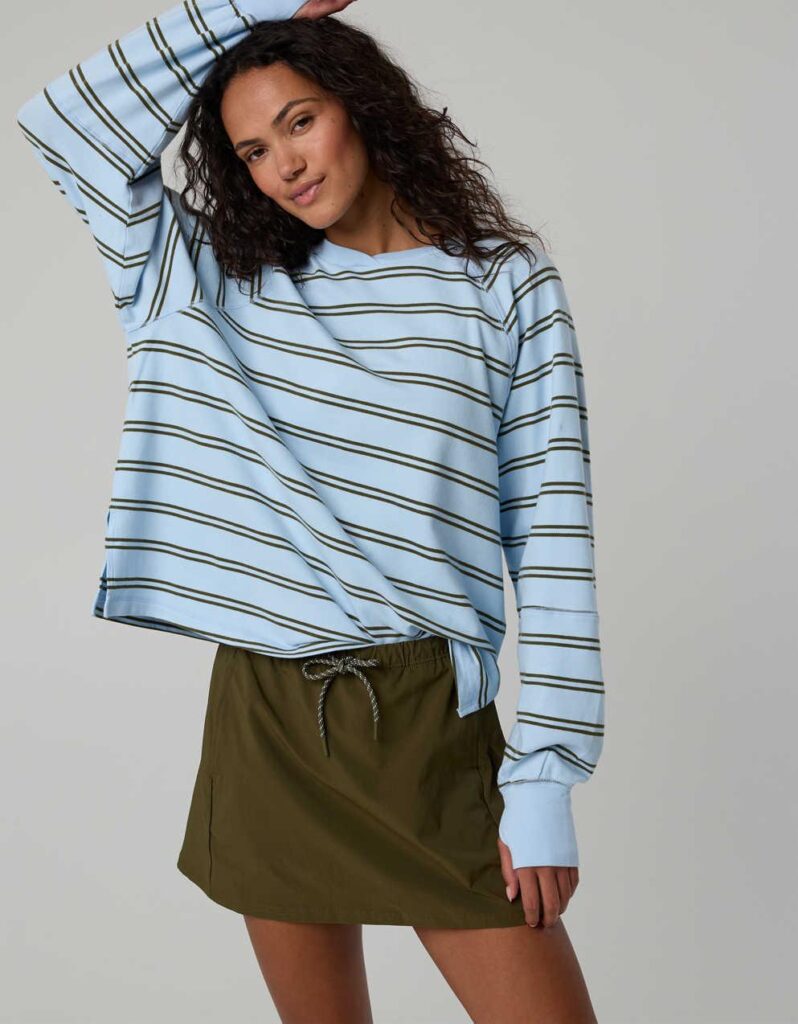 Aerie Pique Long Sleeve T-Shirt