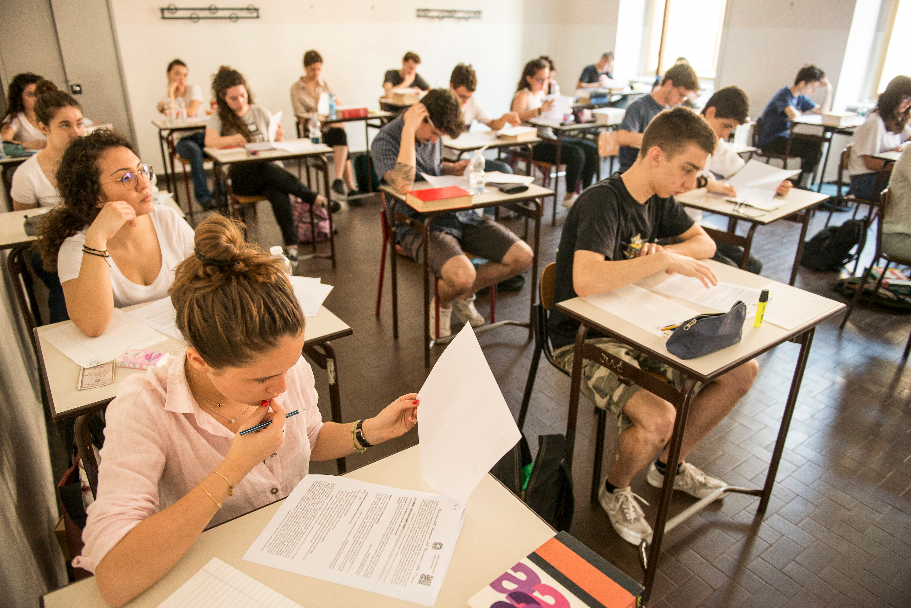 Turin,,Italy-june,20,,2018:,First,Day,Of,High,School,Exams