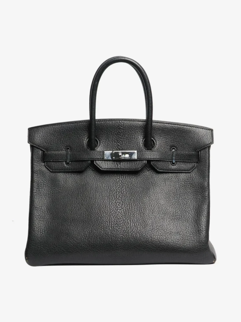 Hermes Noir Vintage 1999 Birkin 35 Bag
