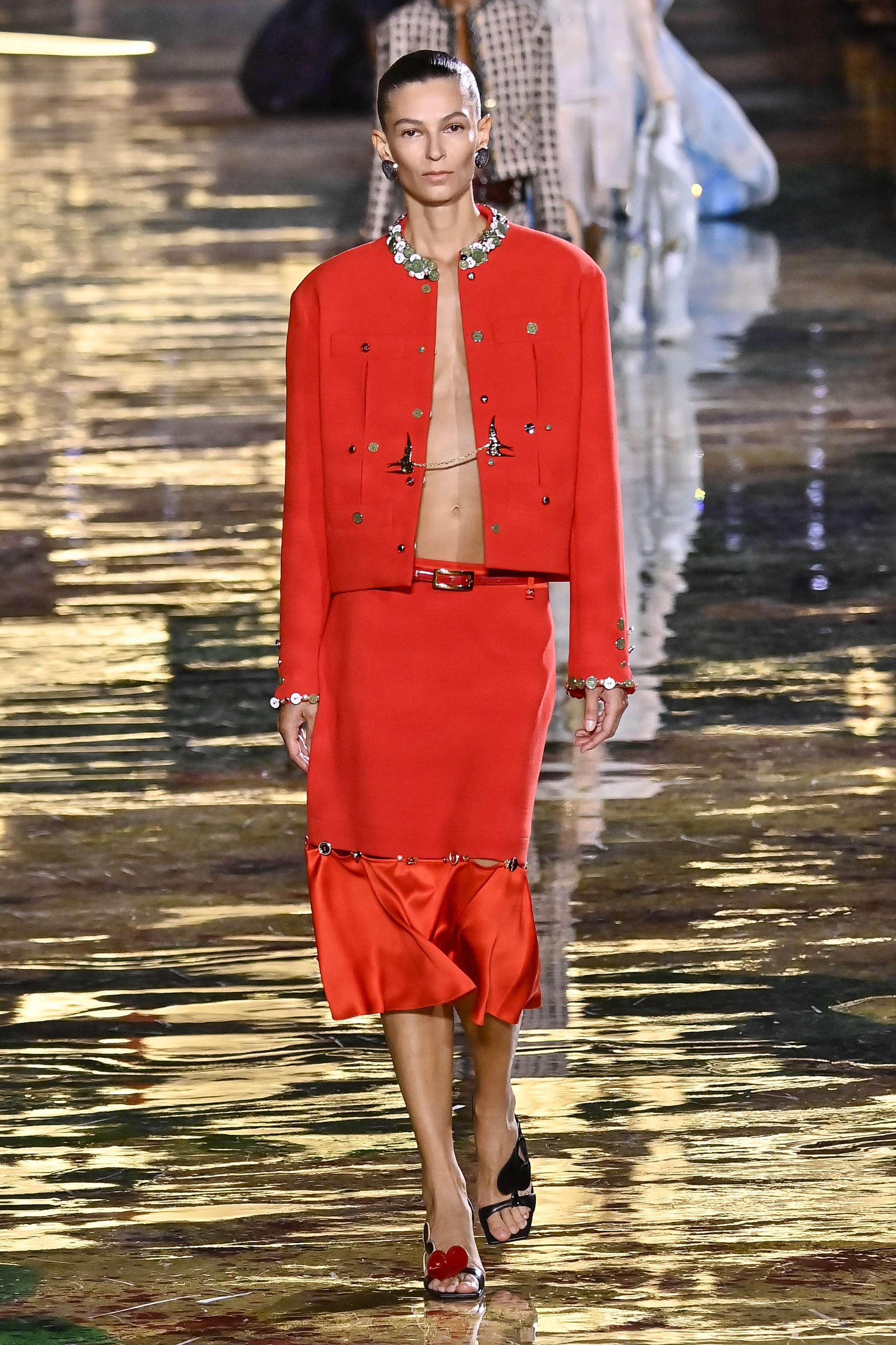 Emilia Nawarecka walks the catwalk at the Chanel
