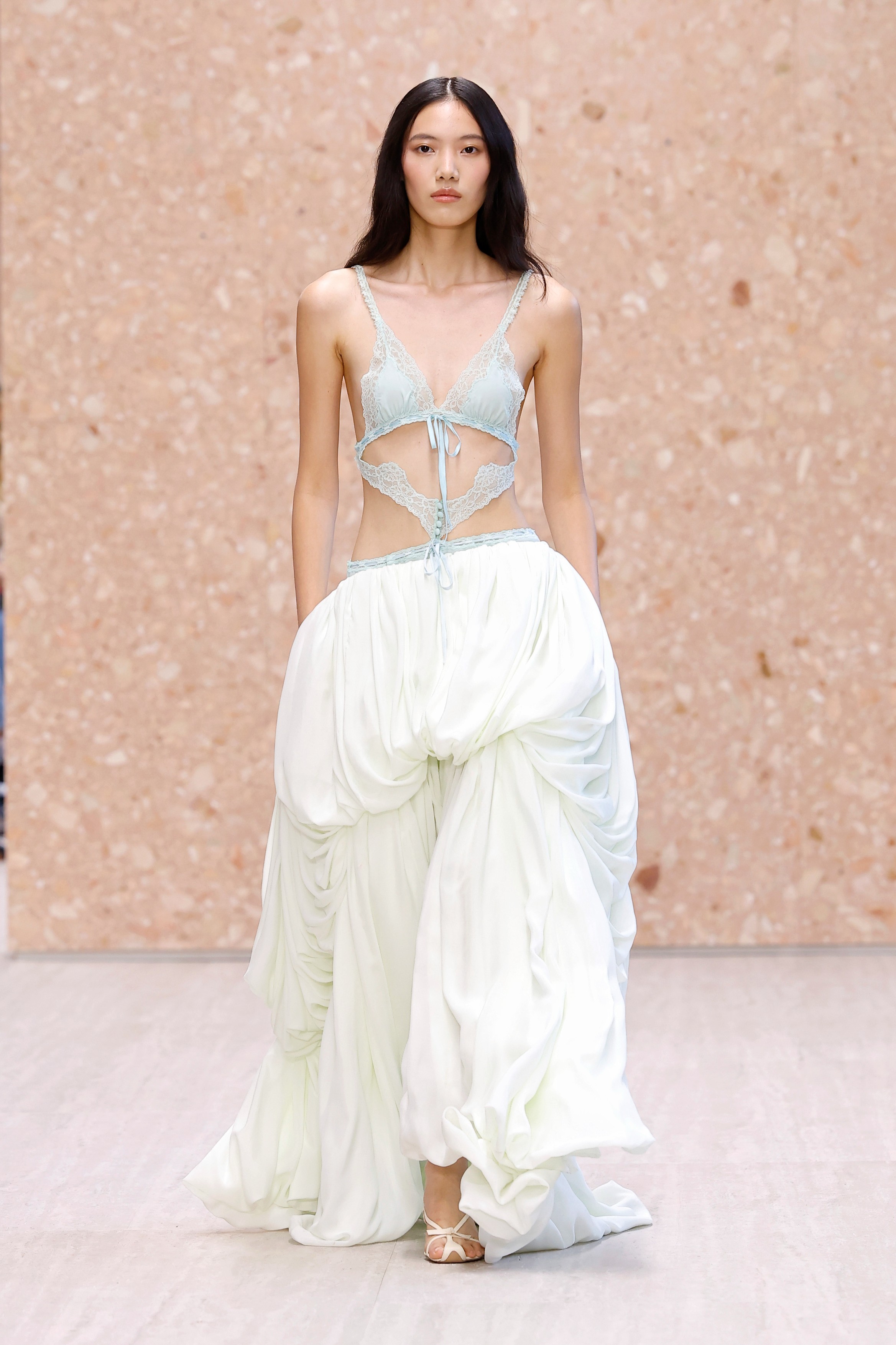 PARIS, Oct. 2, 2026  -- A model presents a creation