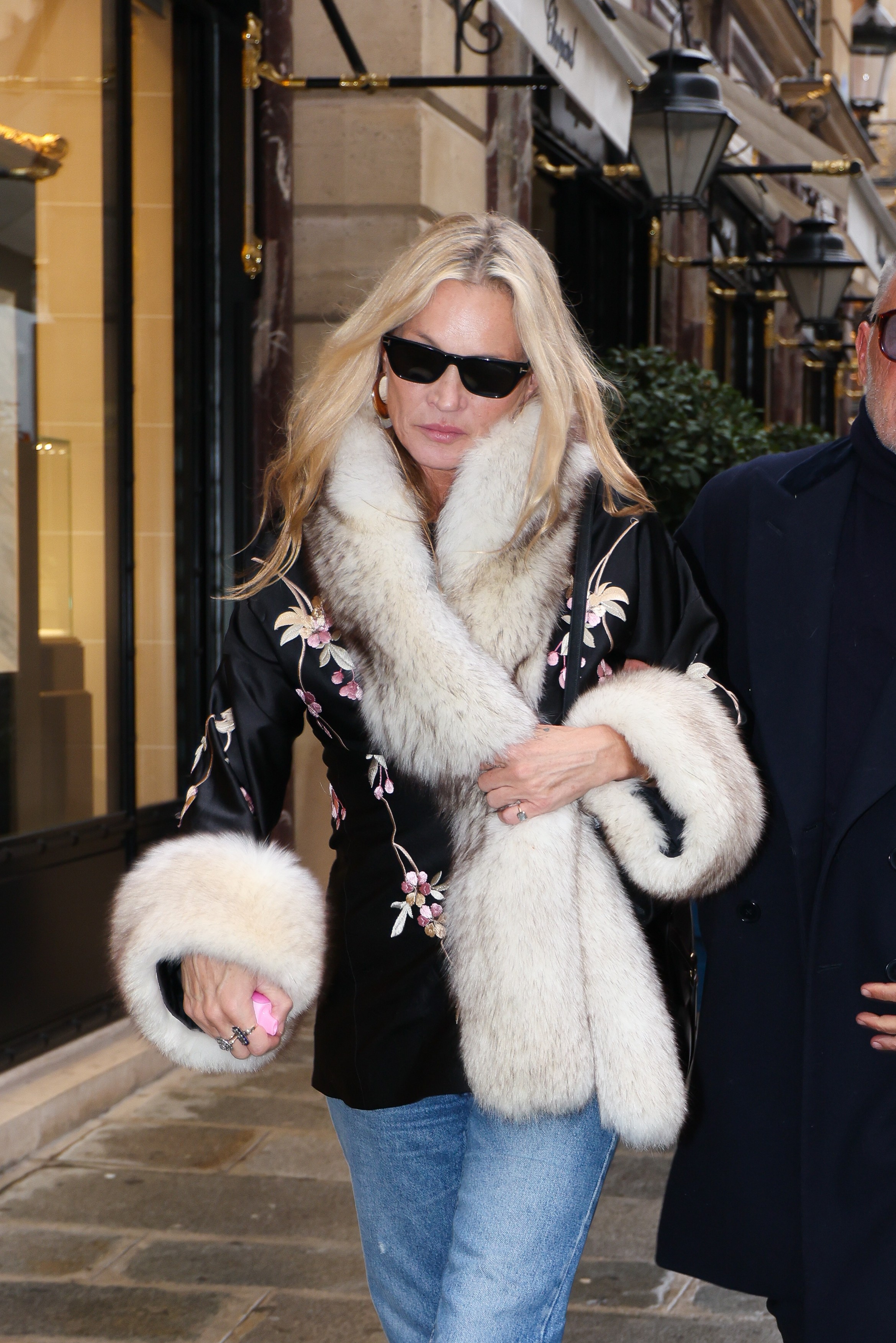 Kate Moss was spotted taking a stylish stroll