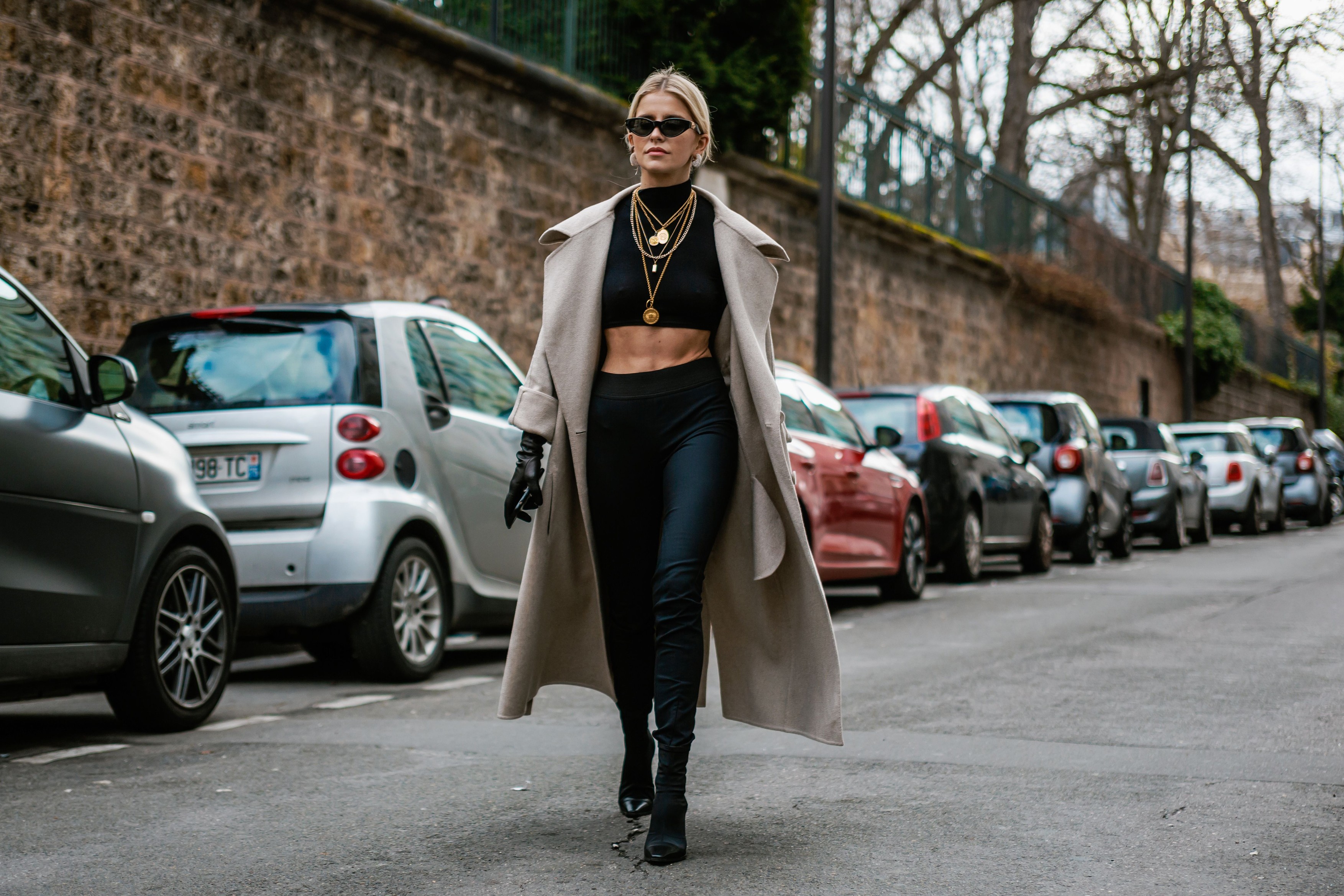 Digital Influencer Caroline Daur wears Celine boots