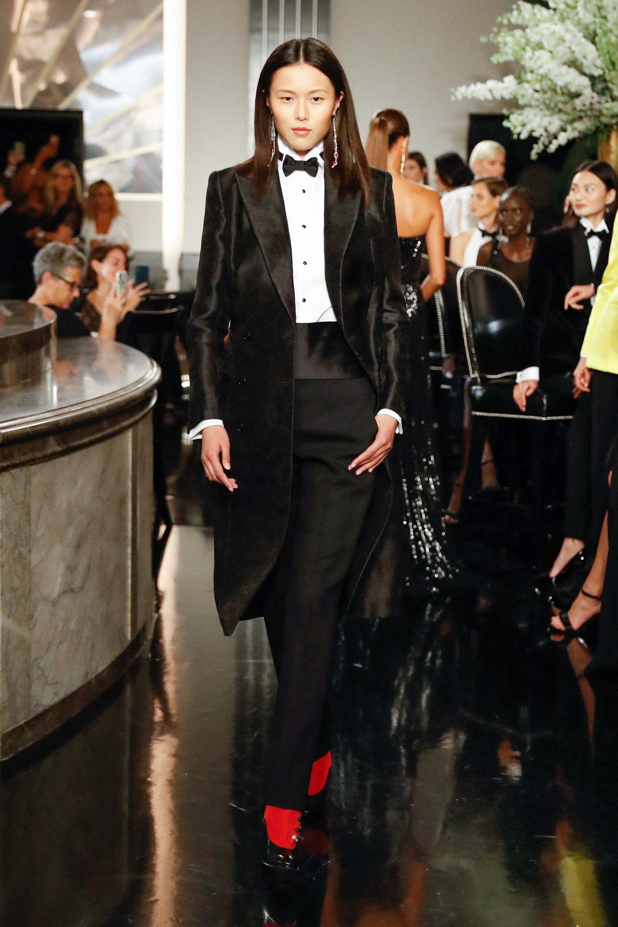 NEW YORK, NEW YORK - SEPTEMBER 07: A model