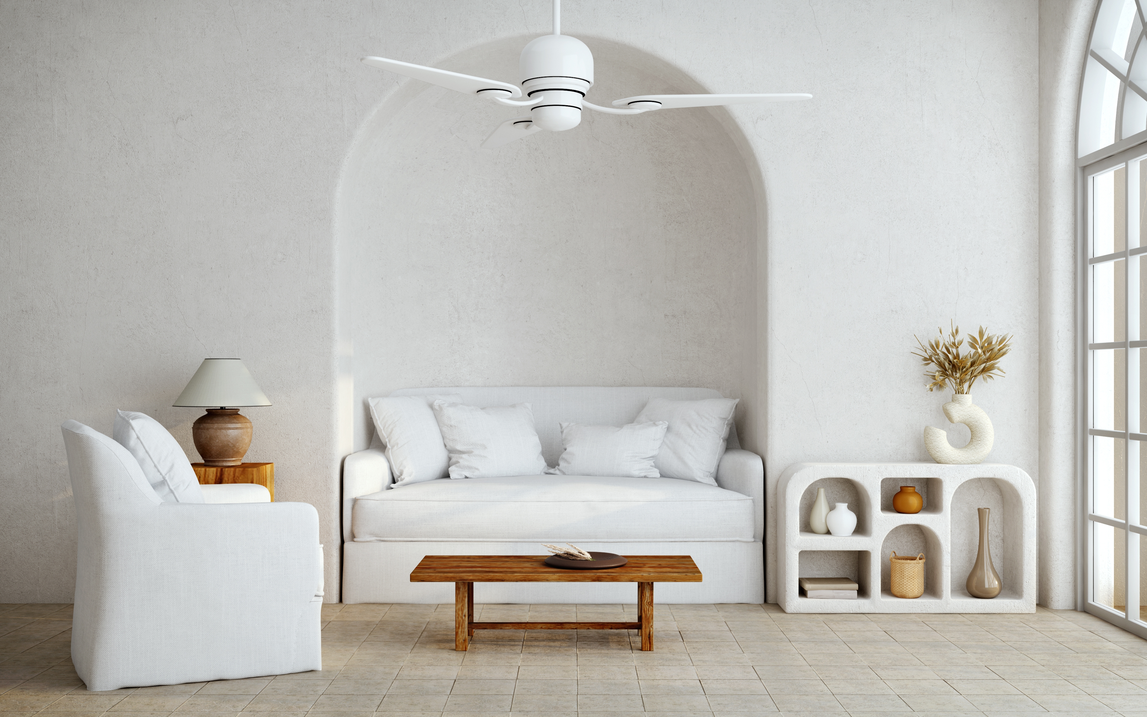 Living,Room.mediterranean,Style,Interior.sofa,armchairs,table,And,Arch.3d,Rendering