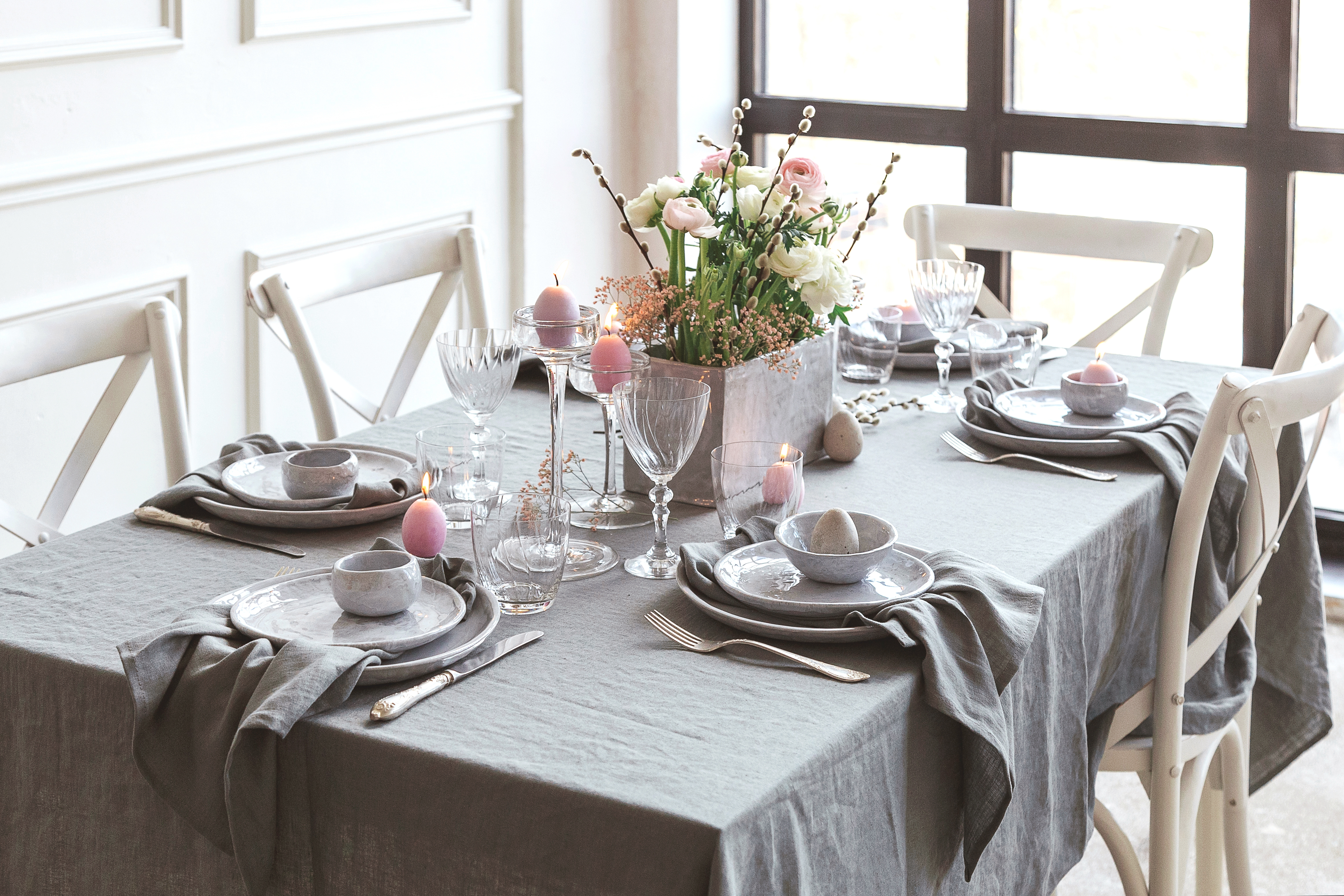 Beautiful,Family,Dinner,Table,Decor.,Table,Decor,Concept.,Luxury,Home.