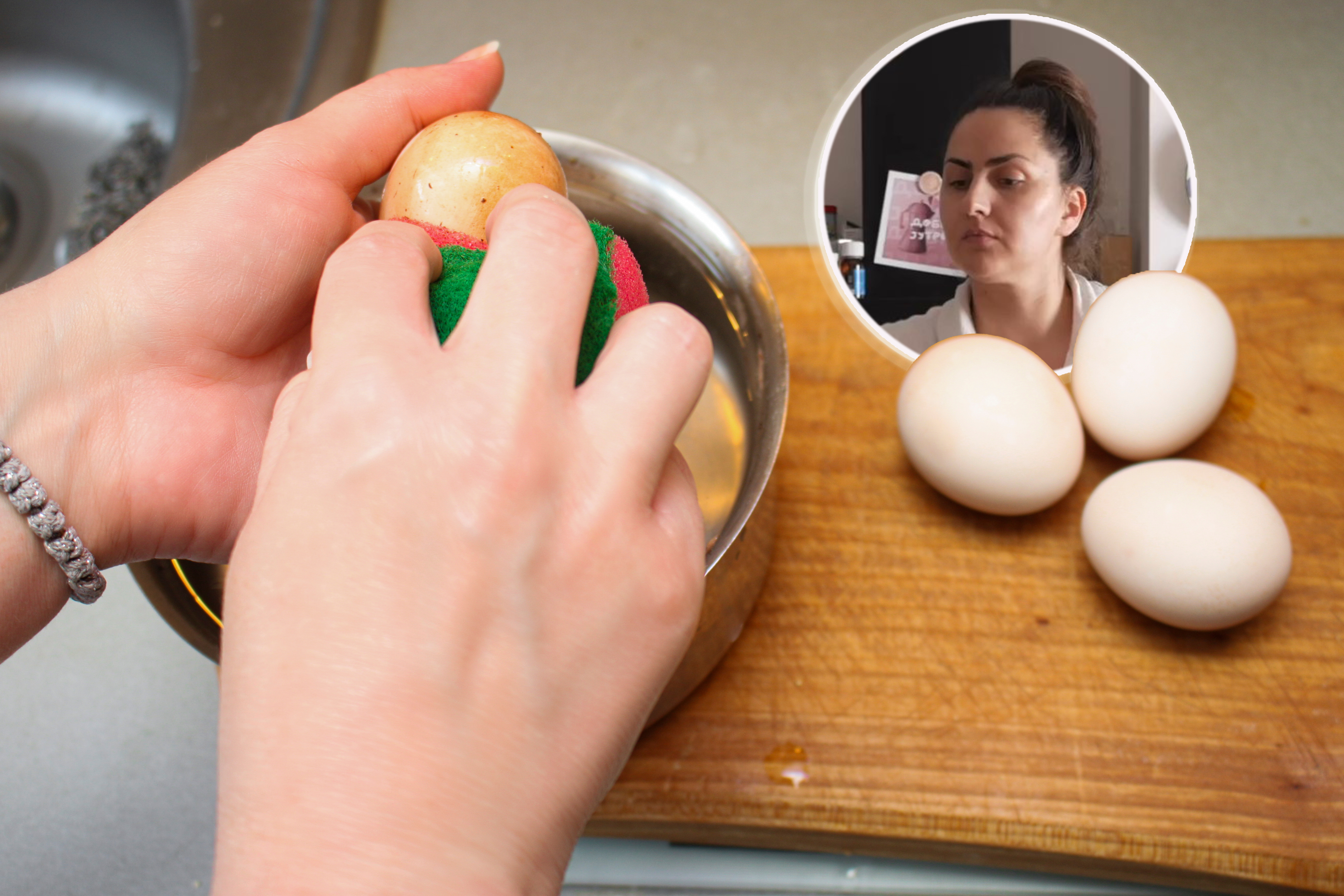 Serial,Of,Egg,Shell,Bleaching,Procedure,For,Coloring,Eggs,For