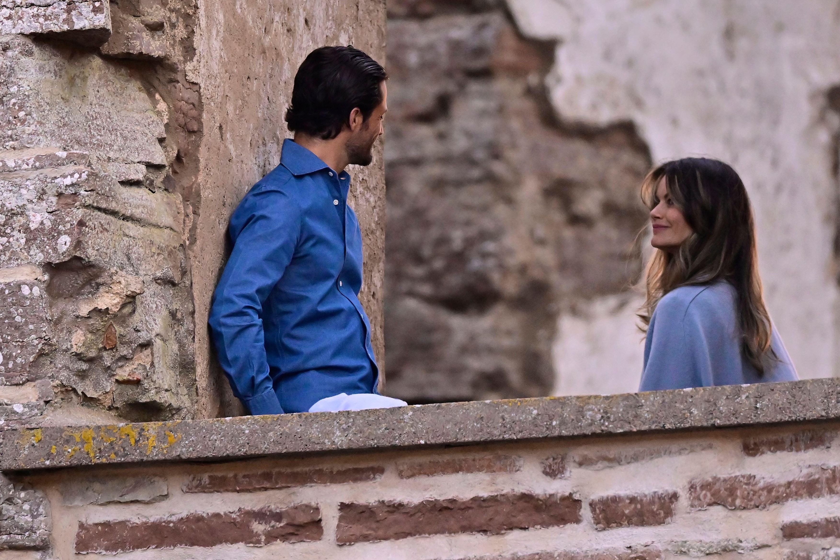Oland, Sweden. 15th July, 2022. Prince Carl Philip and Princess Sofia at a concert with Molly Sandn at Borgholm Castle Ruins, Oland, Sweden 15 July 2022Poto: Mikael Fritzon / TT / kod 62360 Credit: TT News Agency/Alamy Live News
