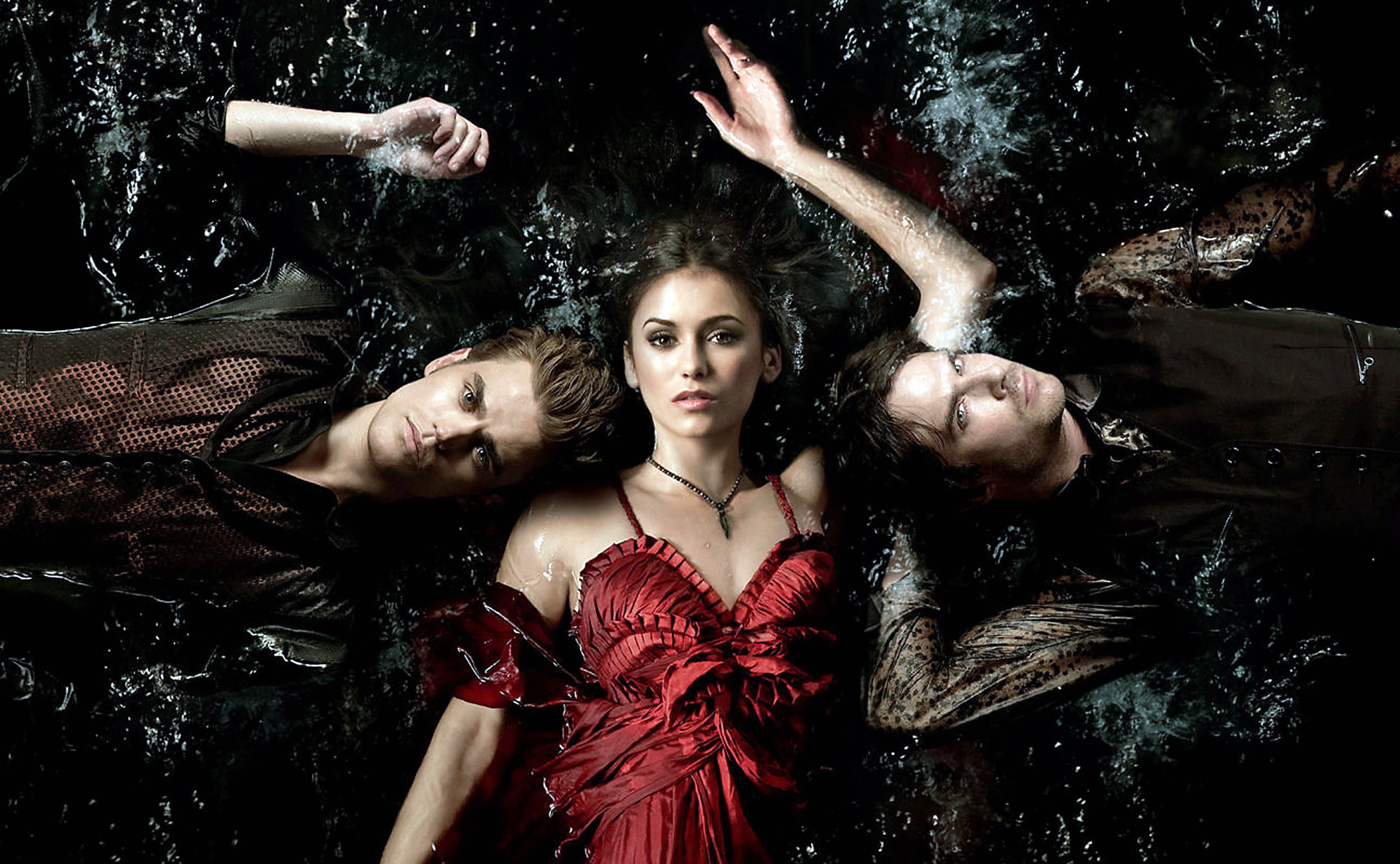 Nina Dobrev, Paul Wesley and Ian Somerhalder