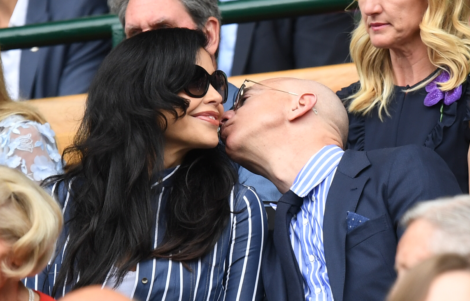 Wimbledon 2019 Jeff Bezos and Lauren Sanchez