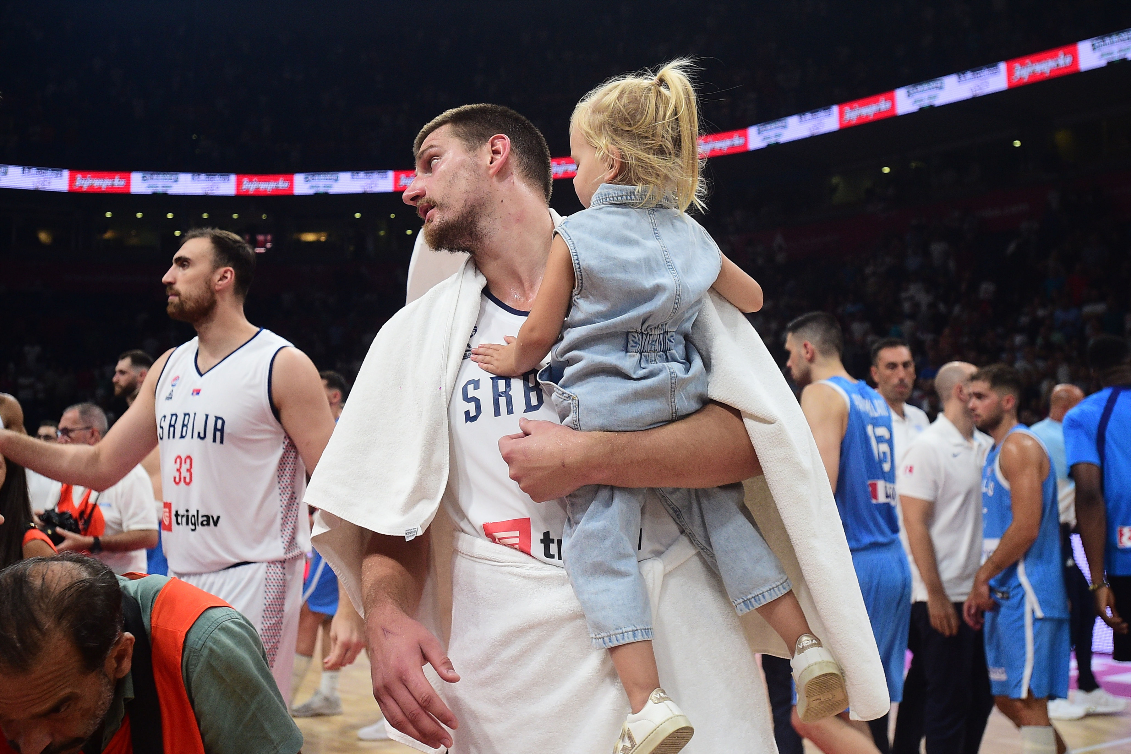 The control match of the men's basketball team of Serbia, before the trip to the Olympic Games, against the Greek team was played in the Belgrade Arena.