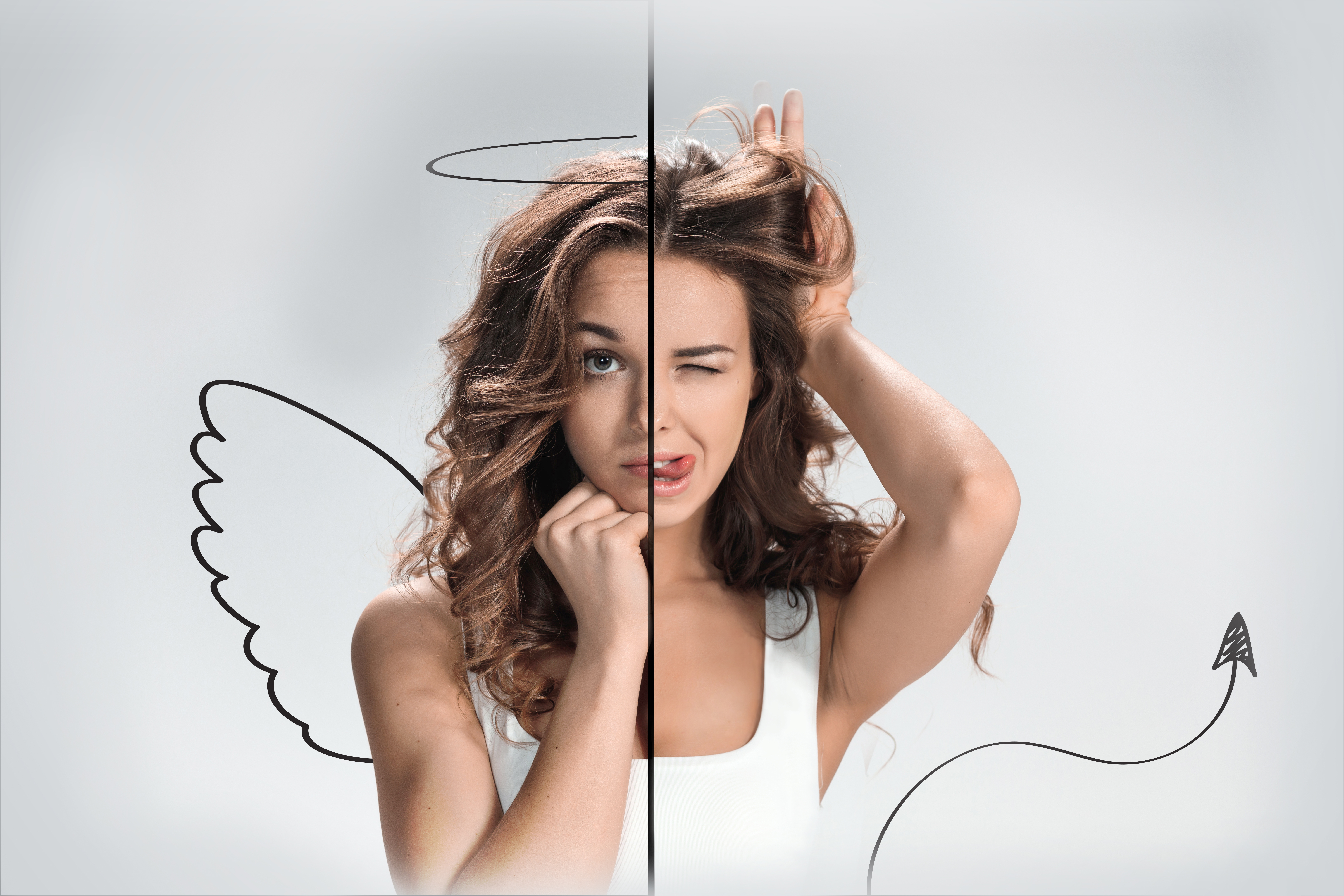 Photo,Of,The,Girl,With,A,Different,Emotions,On,Face