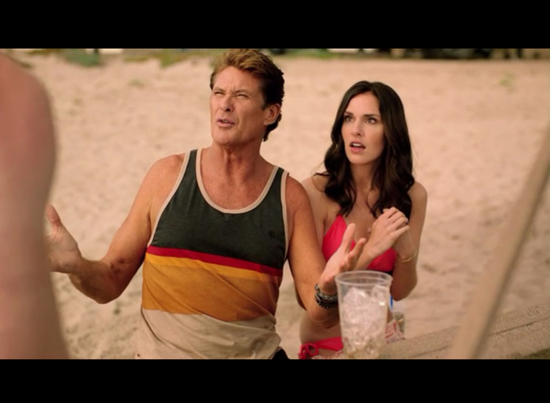 The Hoff hocks coffee