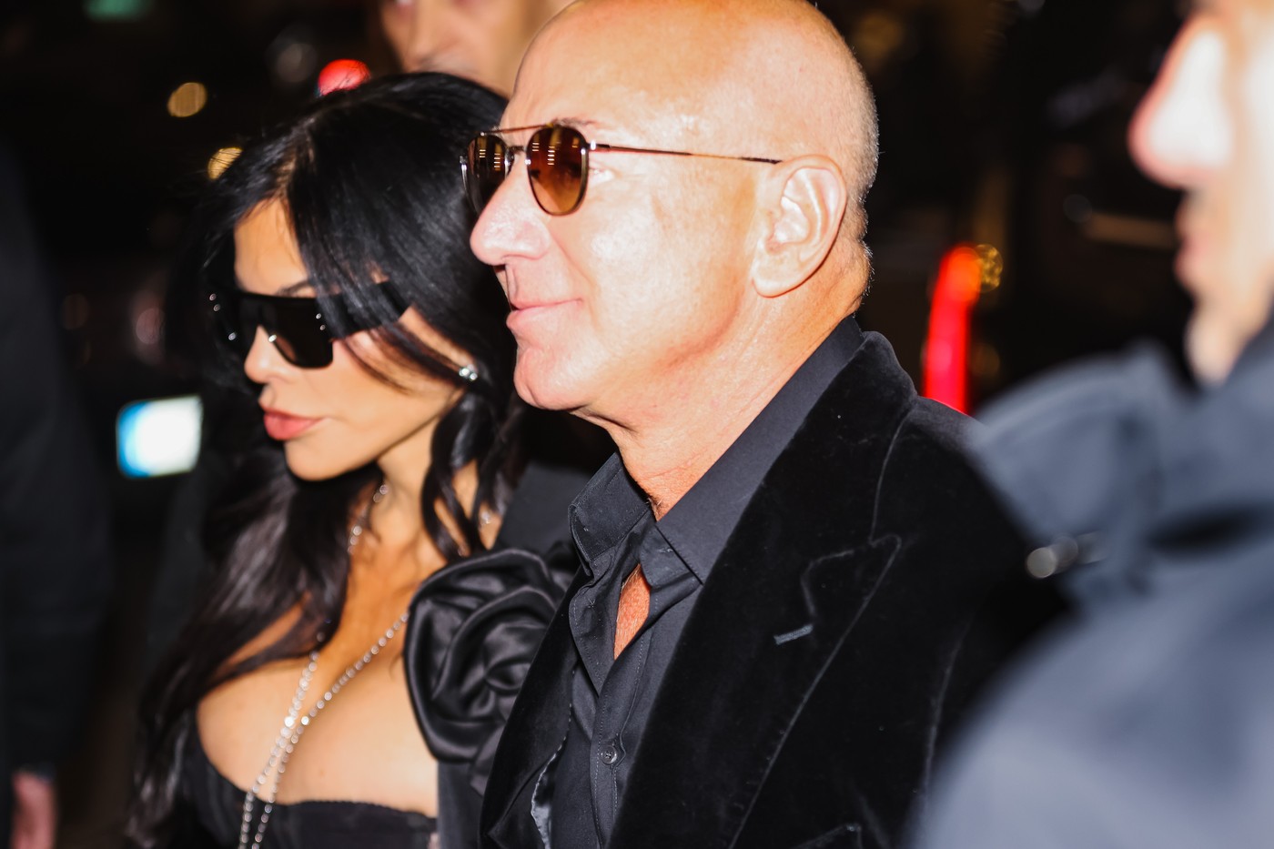 Jeff Bezos Celebrity Sightings In Milan, Italy - 13 Jan 2024