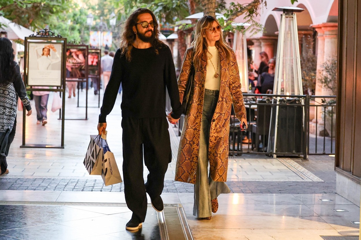 *EXCLUSIVE* Heidi Klum and Tom Kaulitz enjoy a Shopping Spree at Nordstrom
