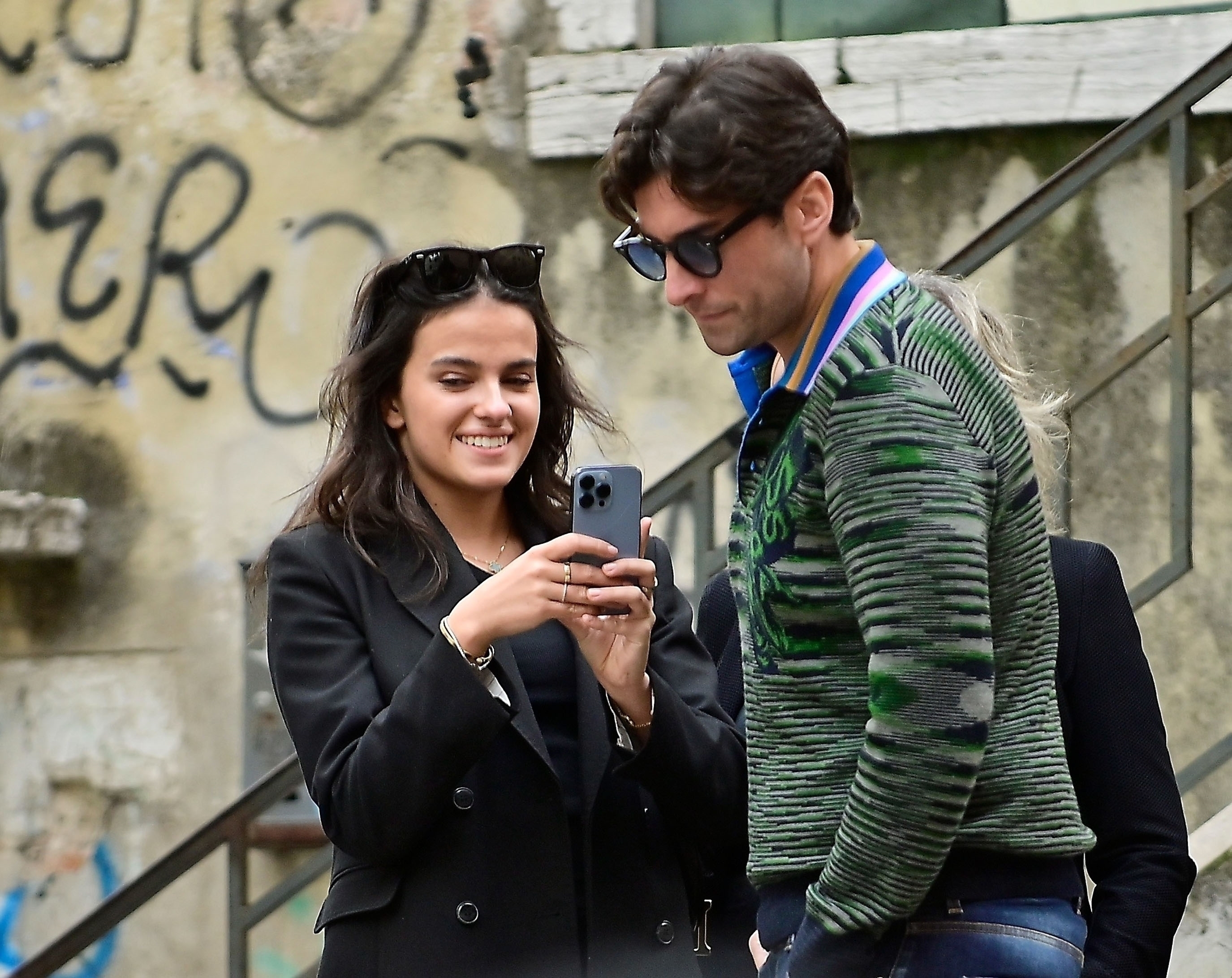 *PREMIUM-EXCLUSIVE* *MUST CALL FOR PRICING* TOWIE's James Argent packs on the PDA with a series of affectionate hugs and kisses with his new girlfriend Stella Turian out in the romantic city of Venice.