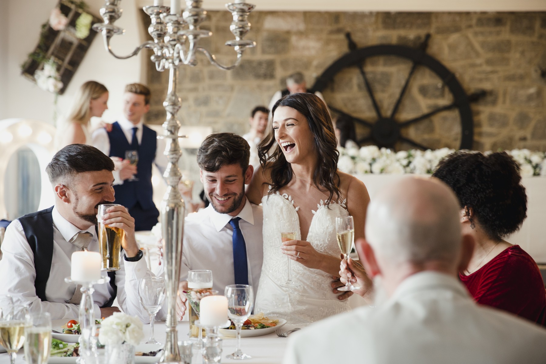 Socialising With Guests On Their Wedding Day