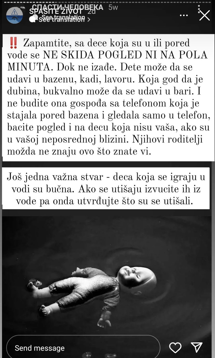 Davljenje, dete, bazen, leto, oprez, savet