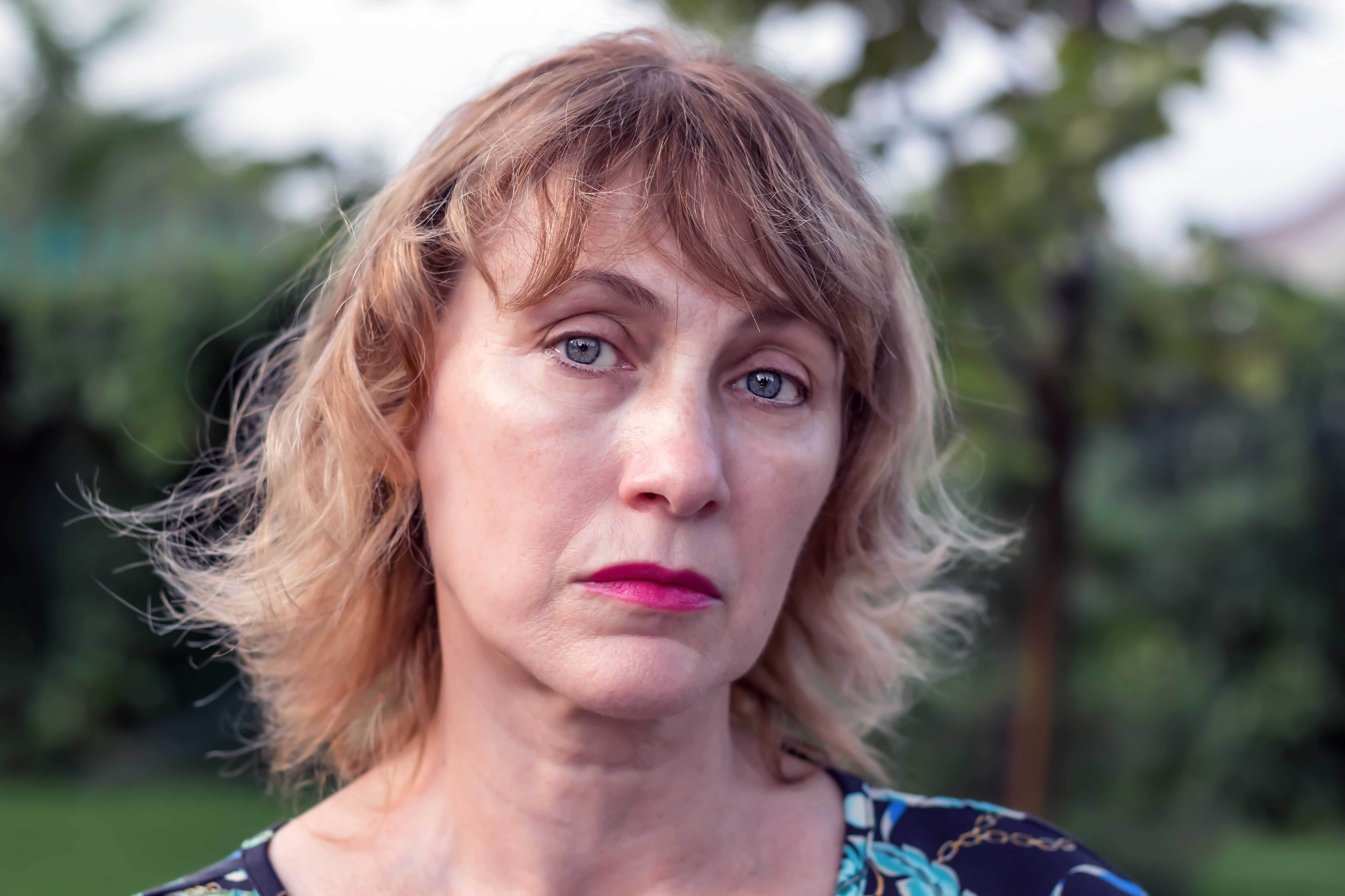 Portrait,Of,An,Unhappy,Woman,Of,Middle,Age,50-55,Years