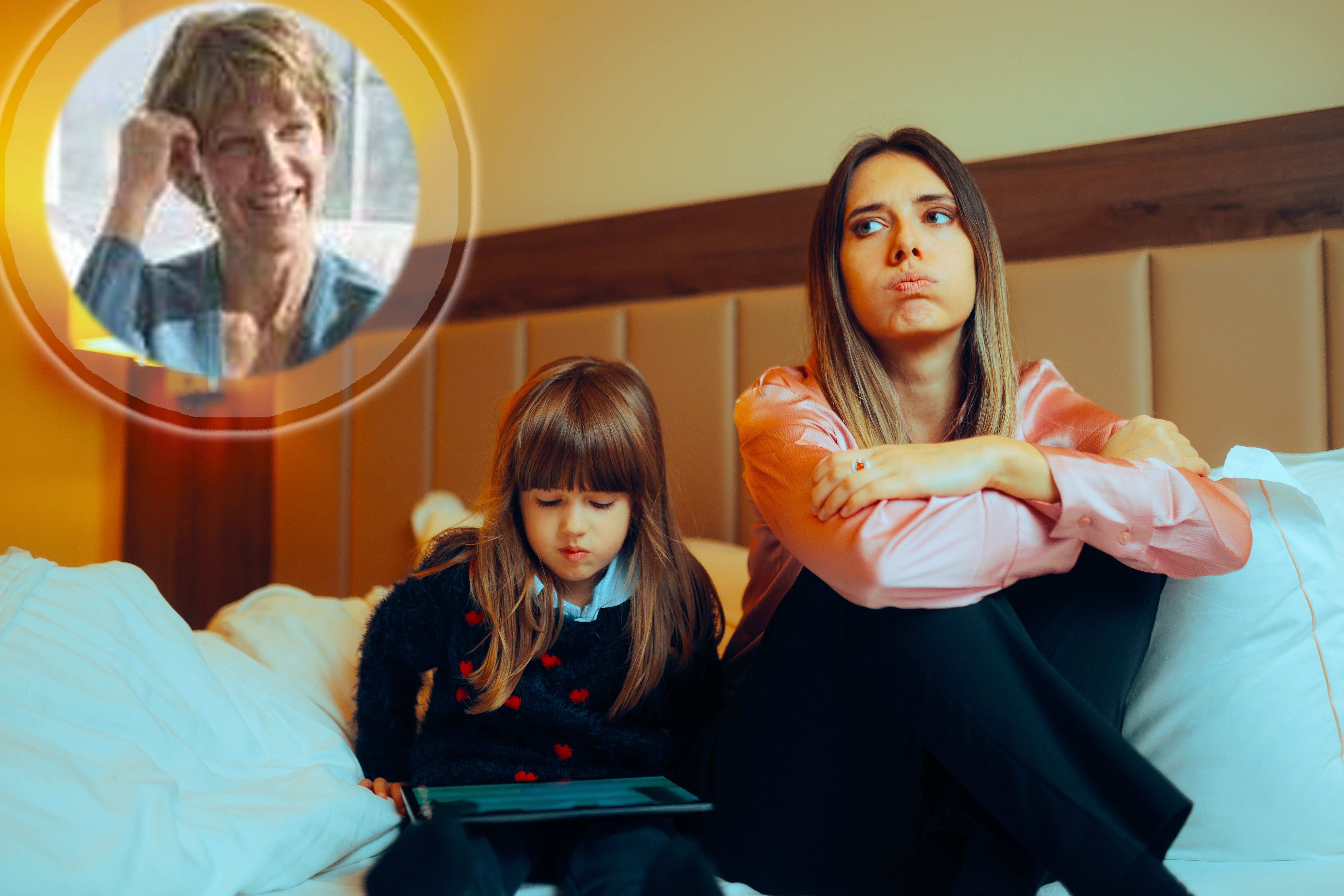Bored,Mother,Waiting,For,The,Screen,Time,To,Be,Over