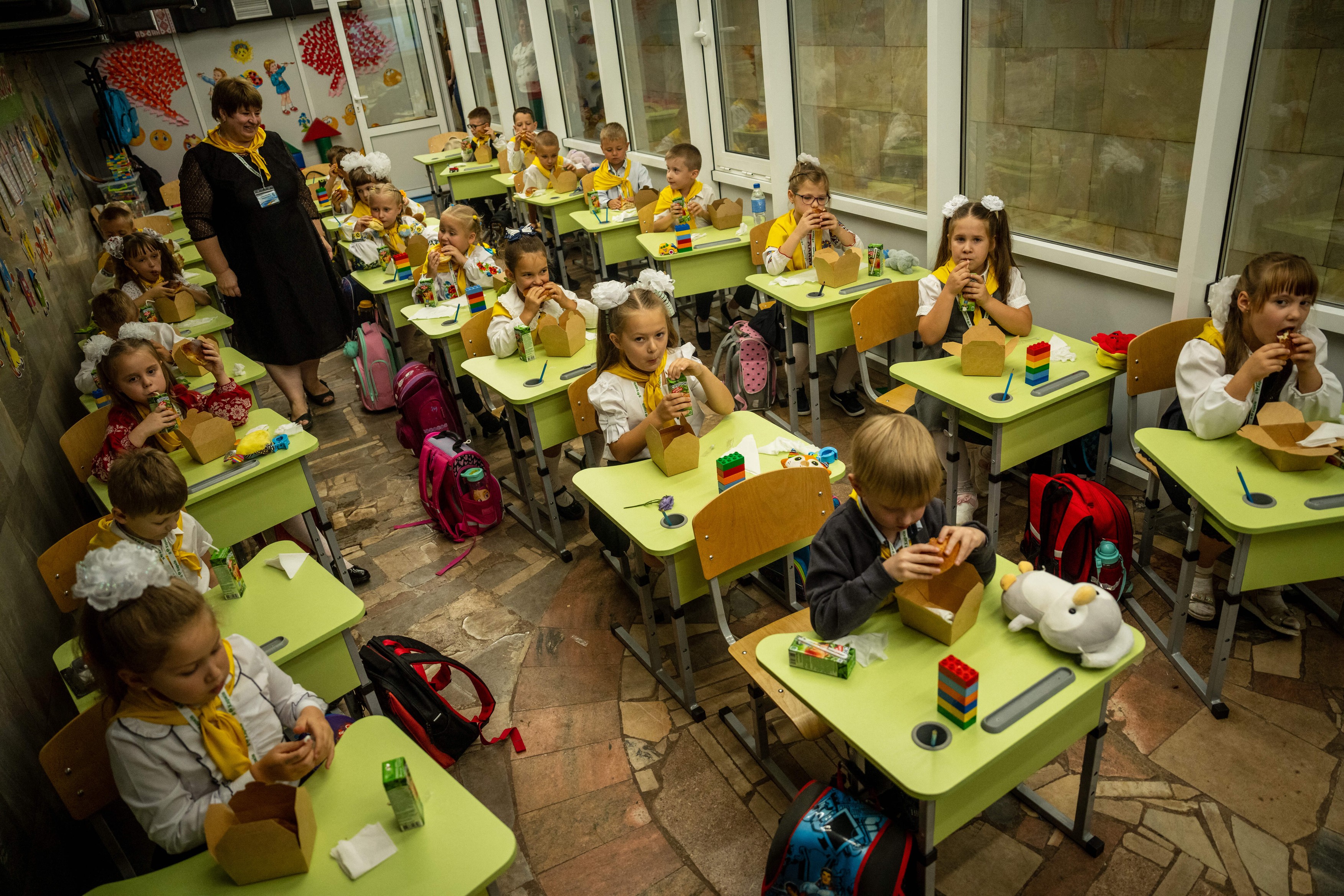 First day of school held at metro amid Russia-Ukraine war in Kharkiv
