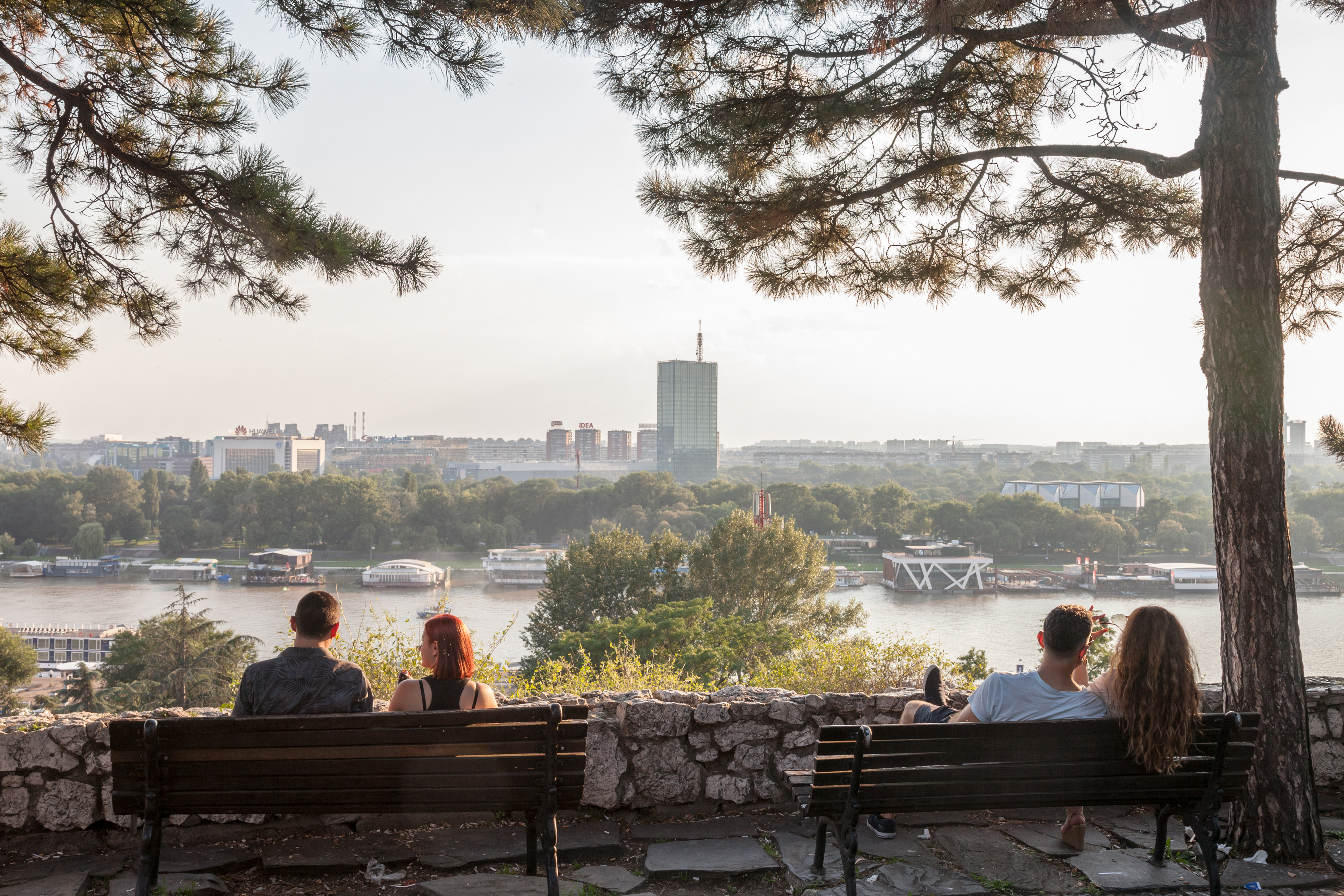 Belgrade,,Serbia,-,July,11,,2018:,Two,Couples,Of,Lovers