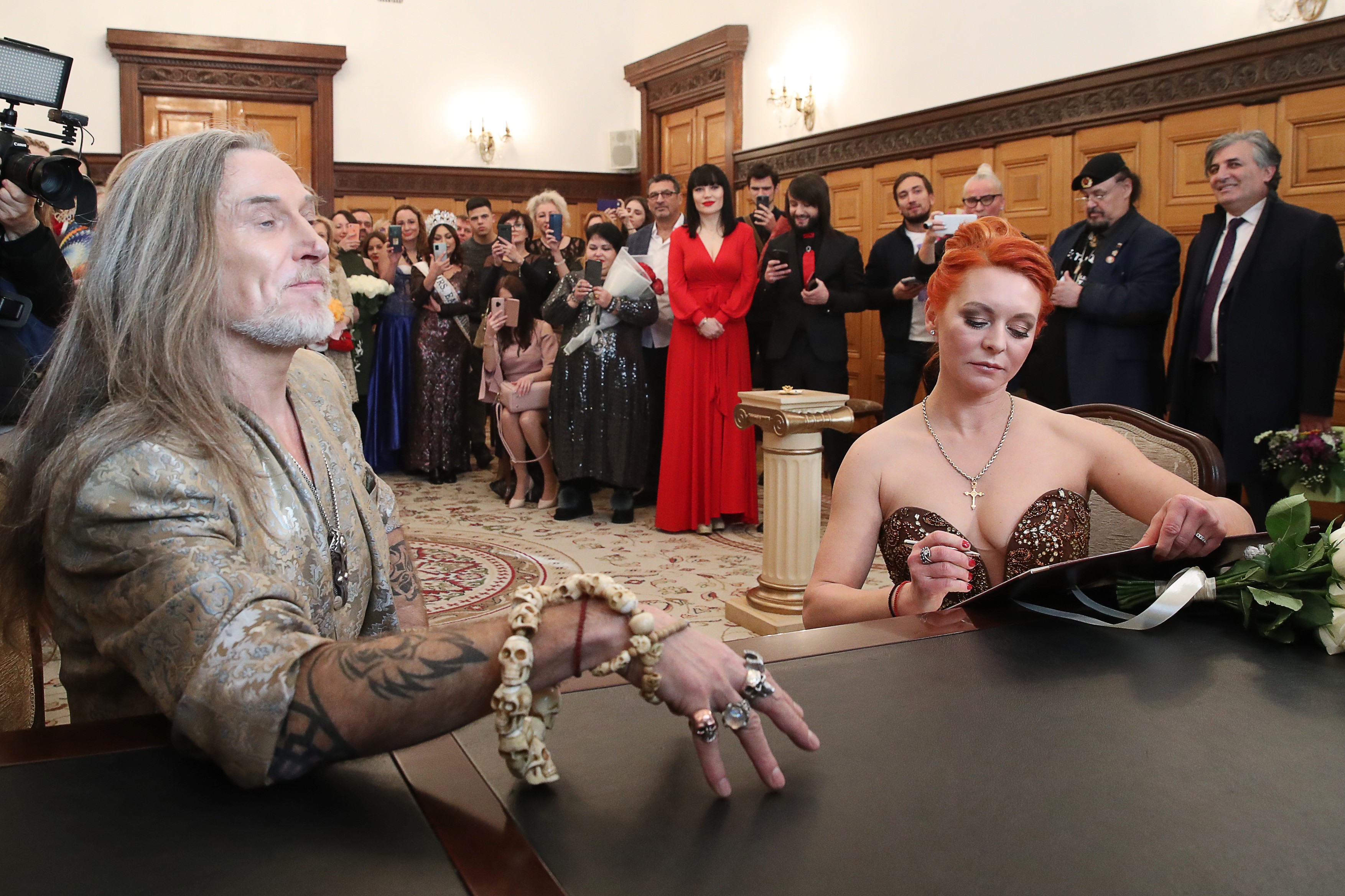 Actor Nikita Dzhigurda and ice dancer Marina Anissina wed in Moscow
