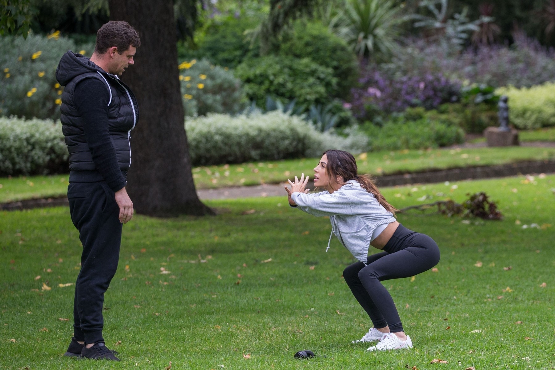 *PREMIUM-EXCLUSIVE* KC and Michael Goonan from MAFS do some exercise in Melbourne