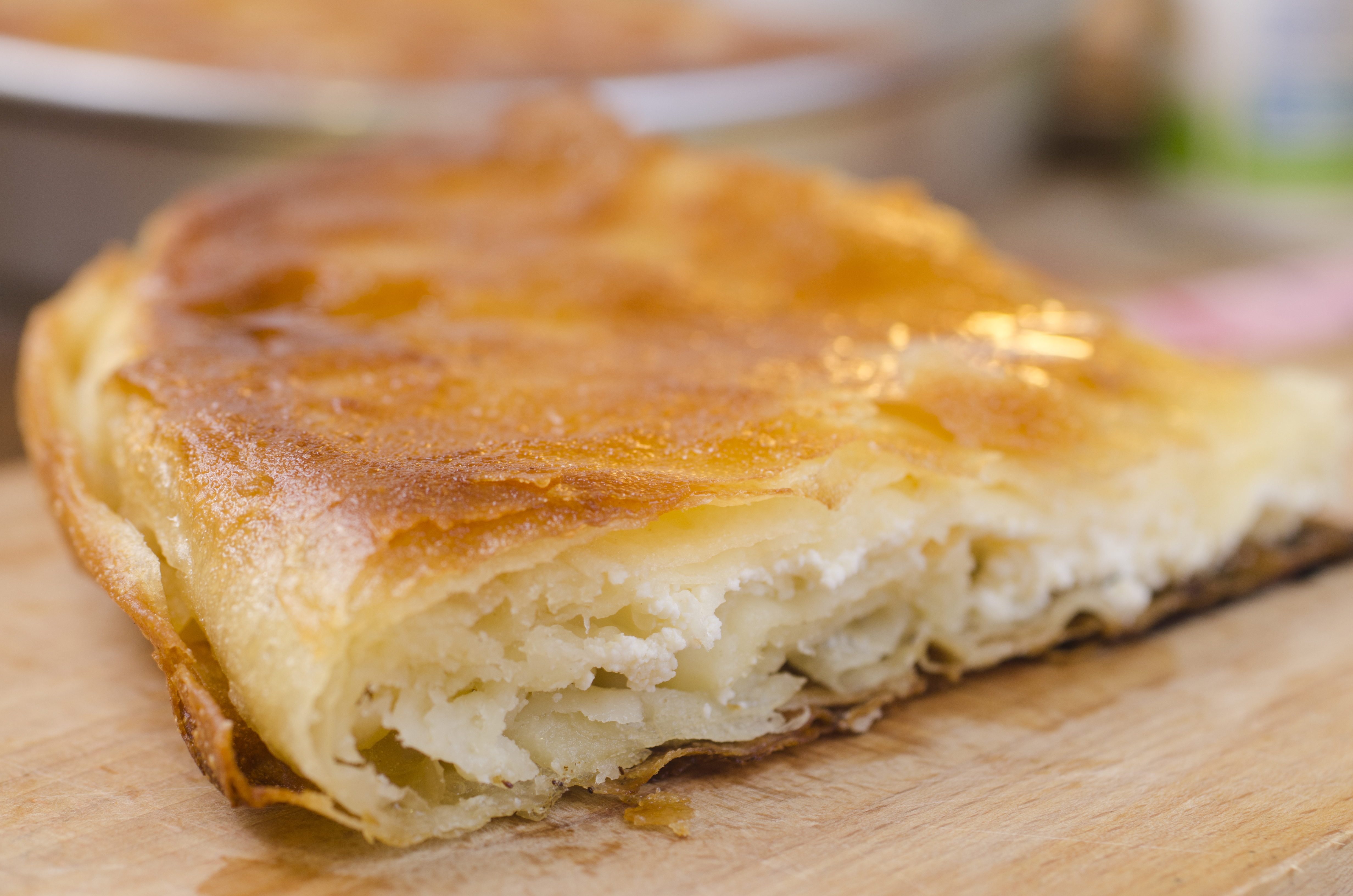 Burek,With,Cheese,On,A,Wooden,Table
