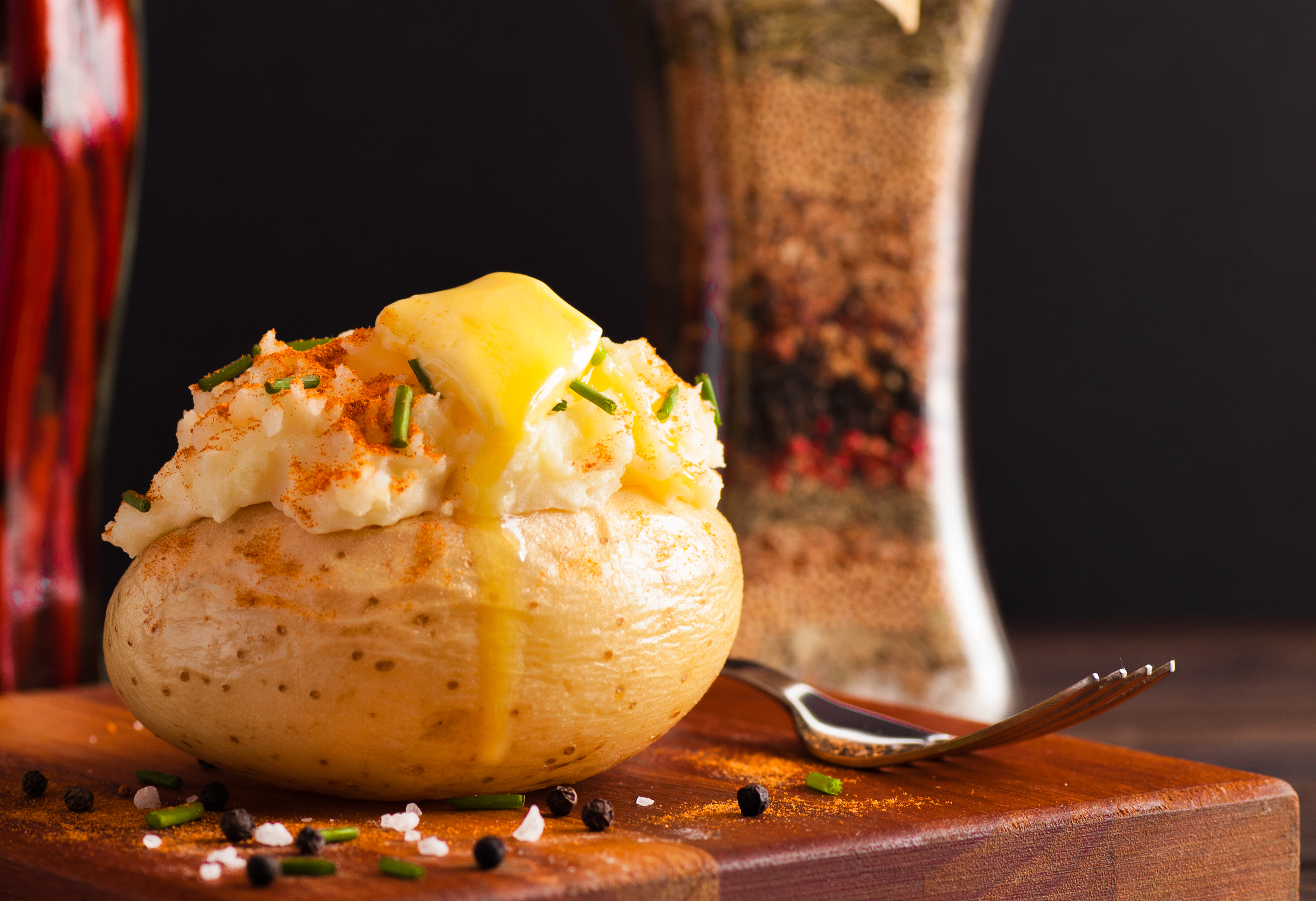Jacket,Potato,Served,With,Homemade,Butter