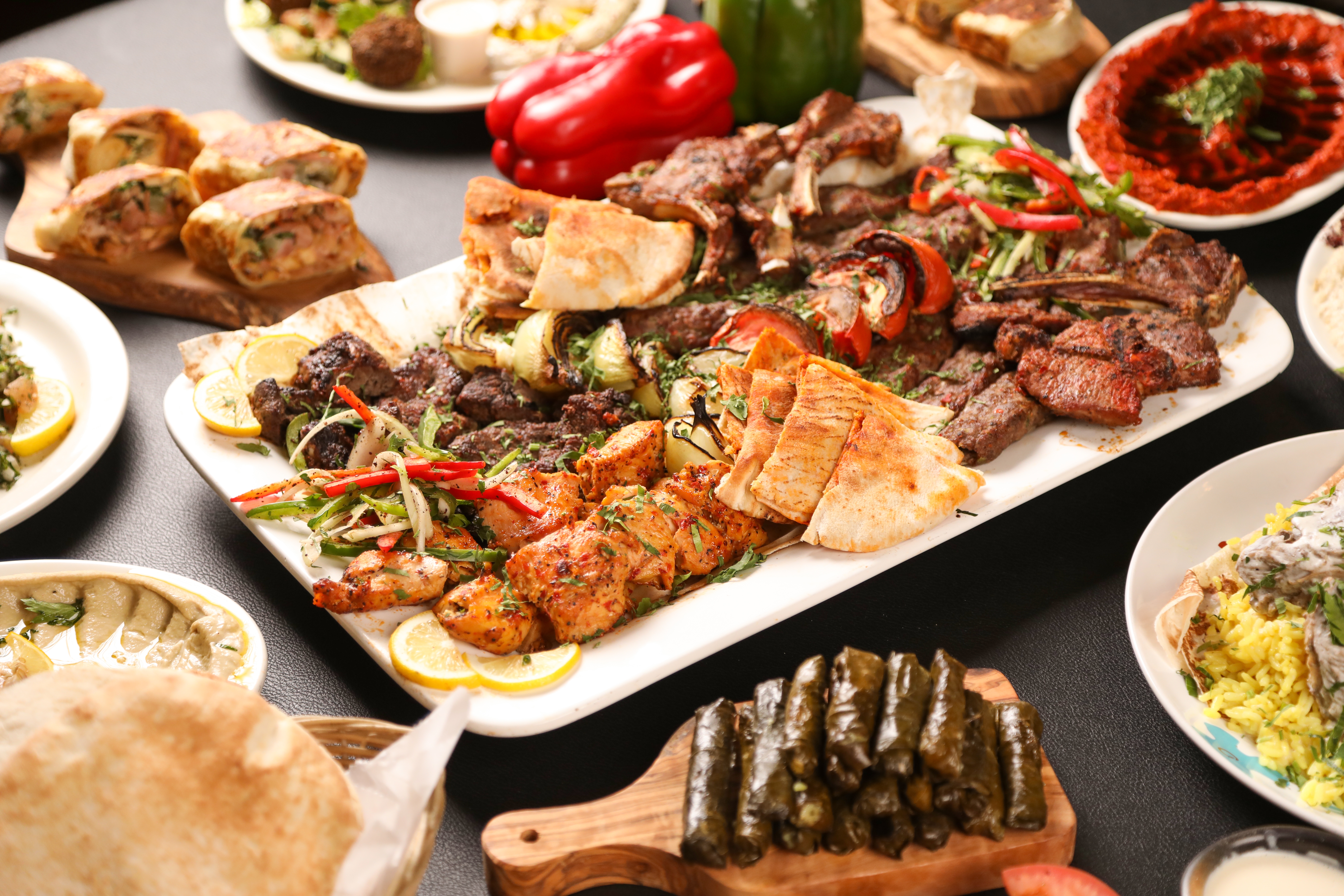 Arabic,Grilled,Arabic,Food,Dishes,Kebab,,Dolma,,Mansaf,,Shawarma,Turkish