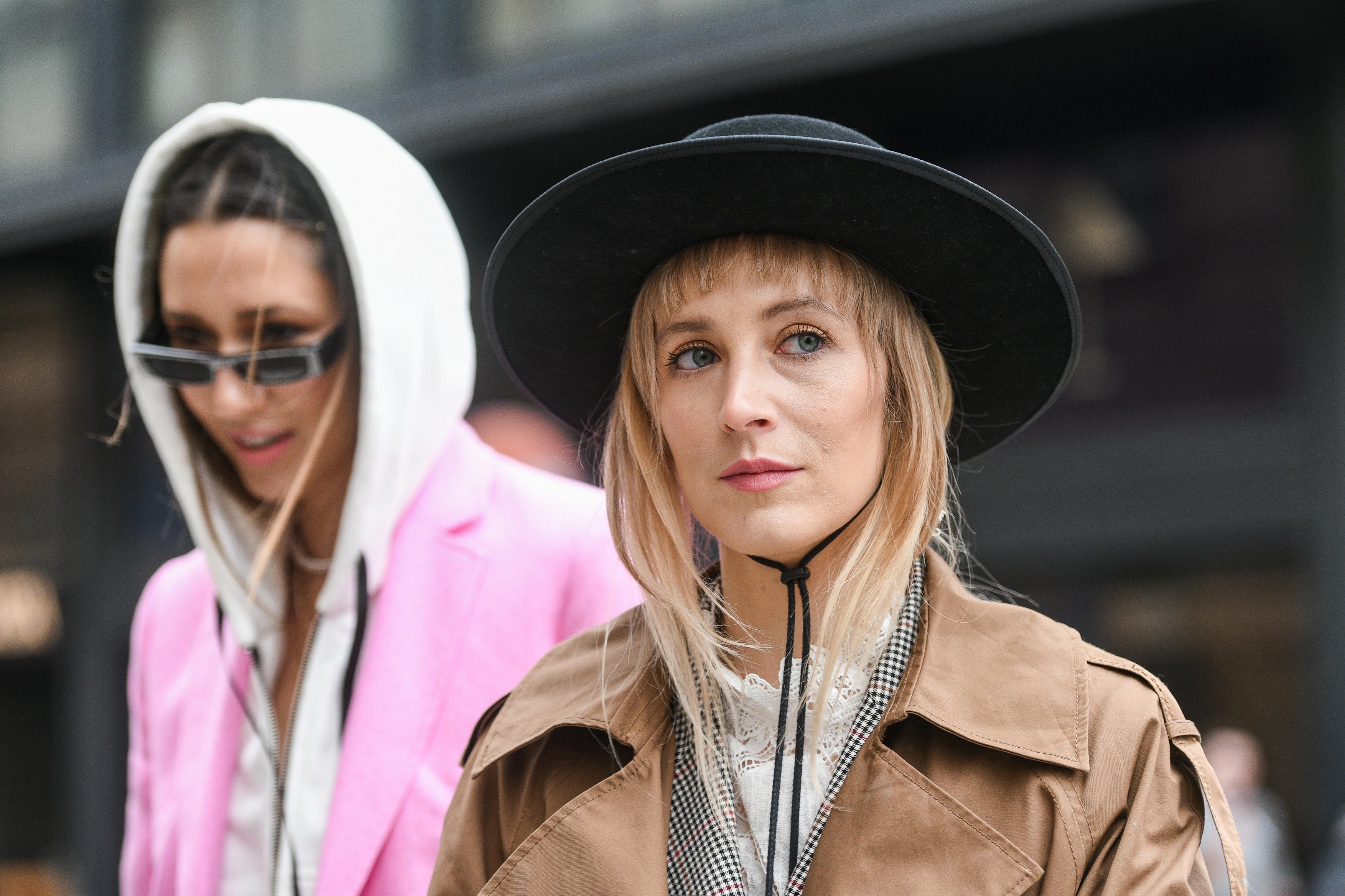 Milan, Italy - February 23, 2019: Street style outfits - models, bloggers and influencers before a fashion show during Milan Fashion Week - MFWFW19
