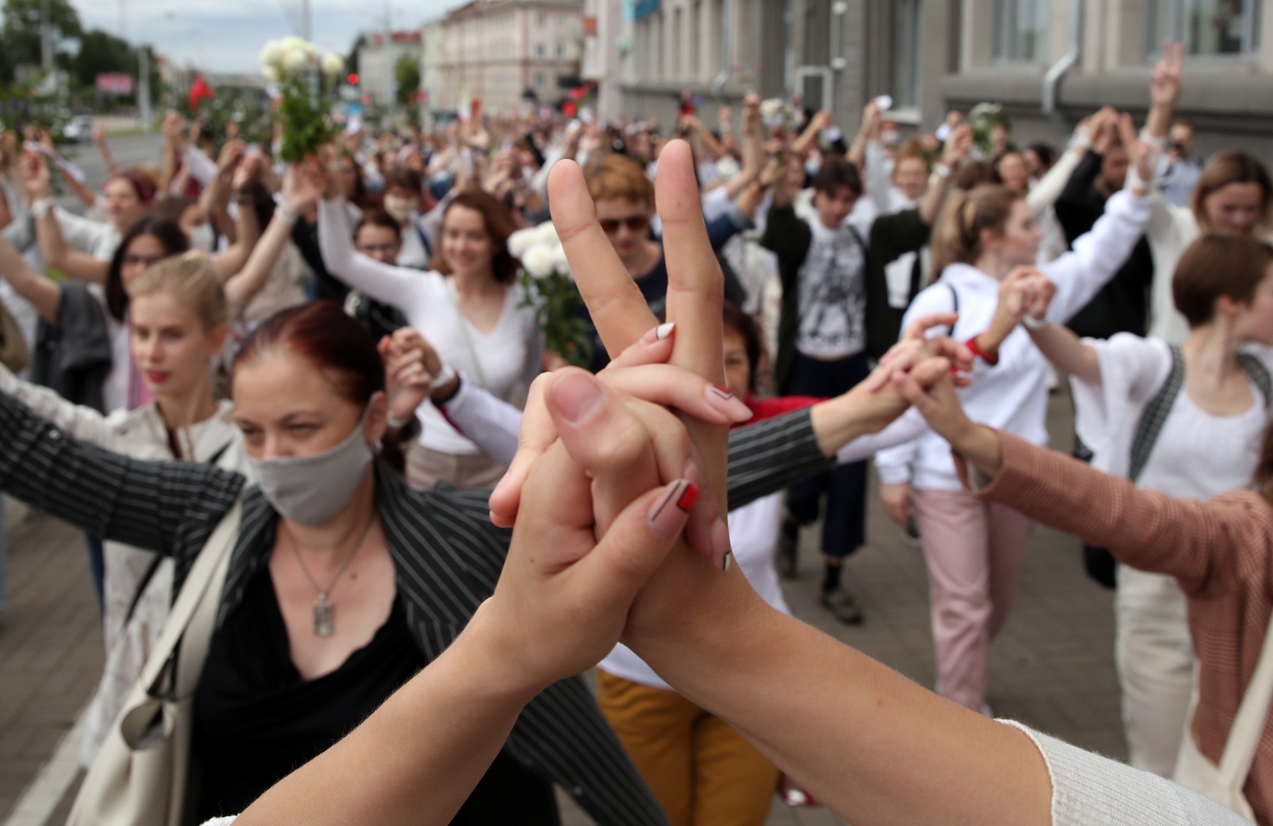 Event in support of detained and injured protesters held in Minsk, Belarus