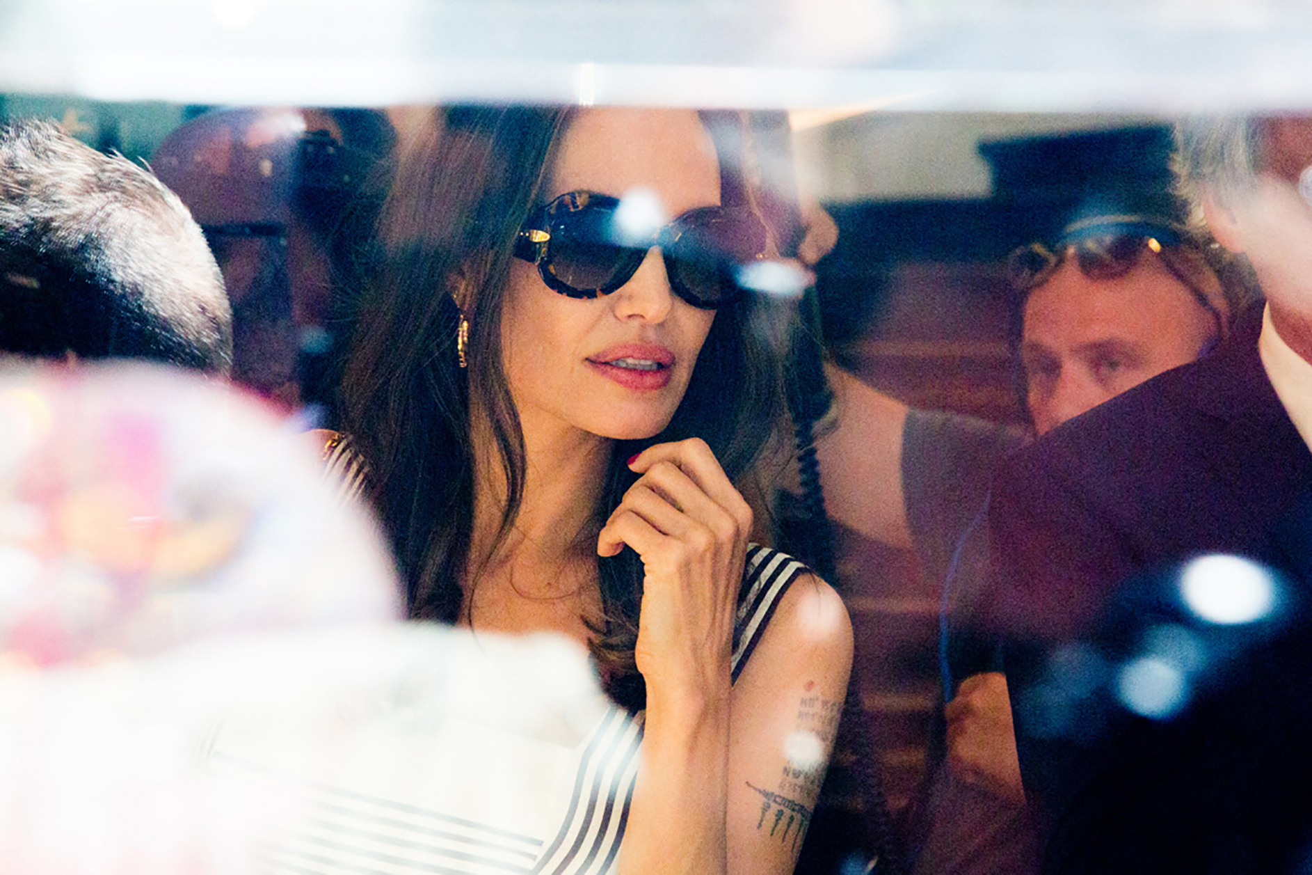 Angelina Jolie and Jacqueline Bisset Leaves Guerlain - Paris NB