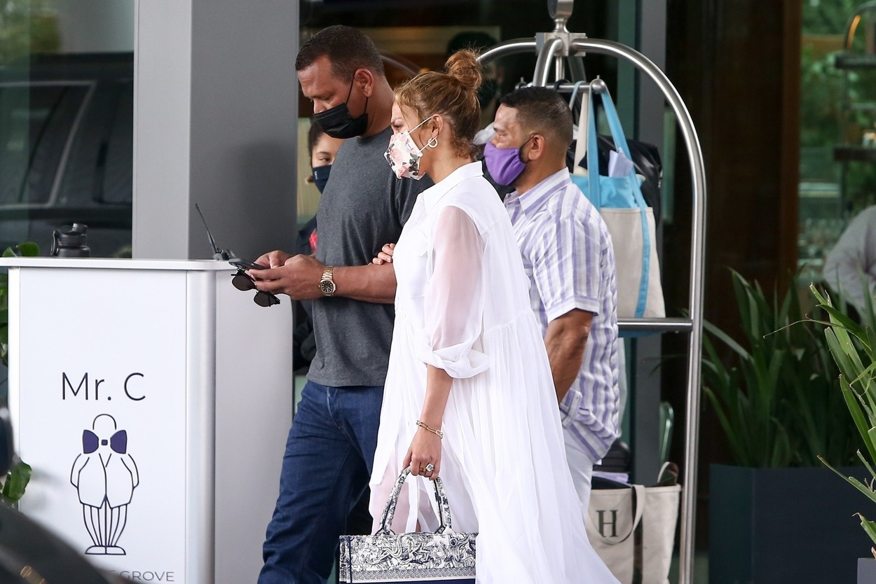 *EXCLUSIVE* Jennifer Lopez and Alex Rodriguez celebrate an early Valentine's Day in Miami together