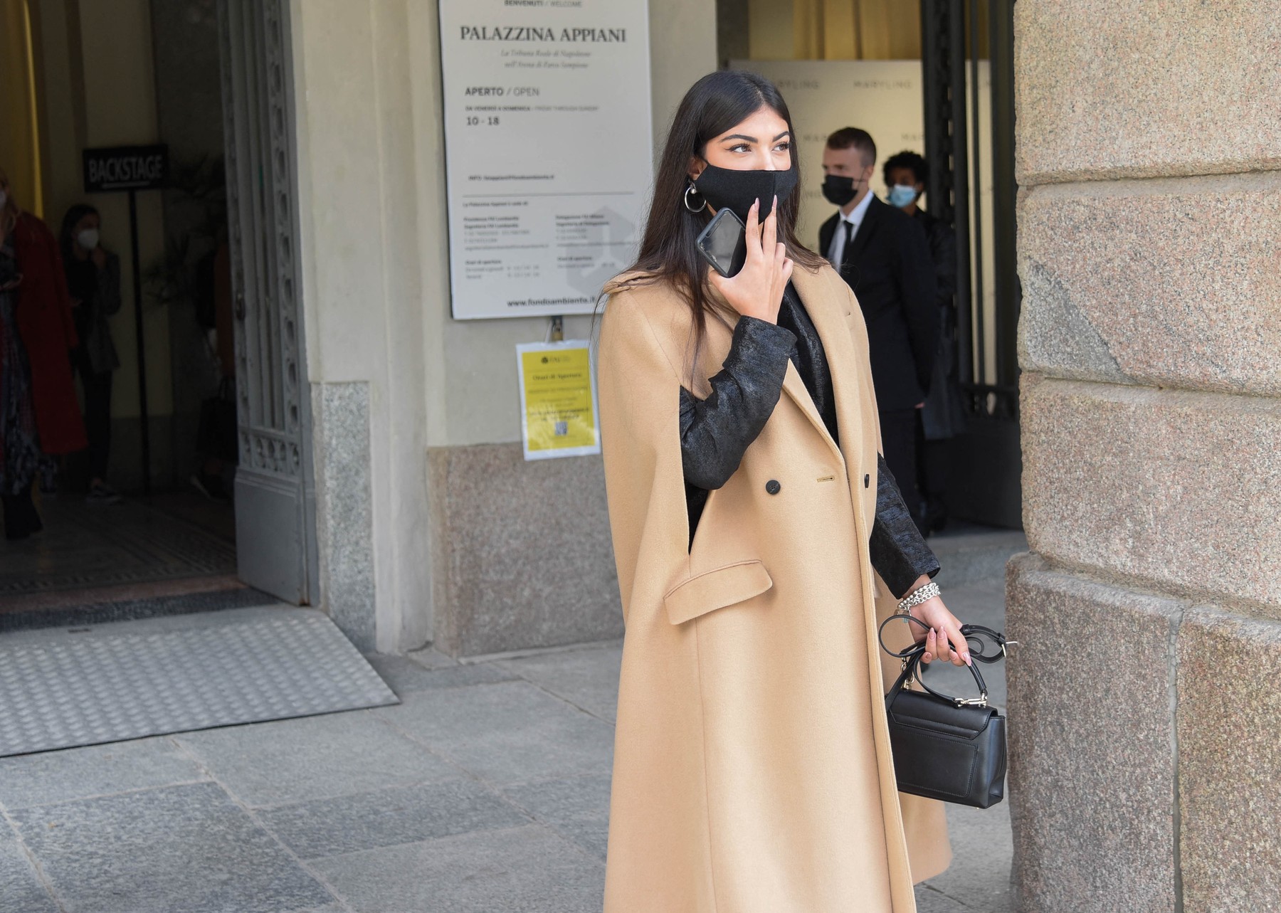moda; maska; kaput; Milano