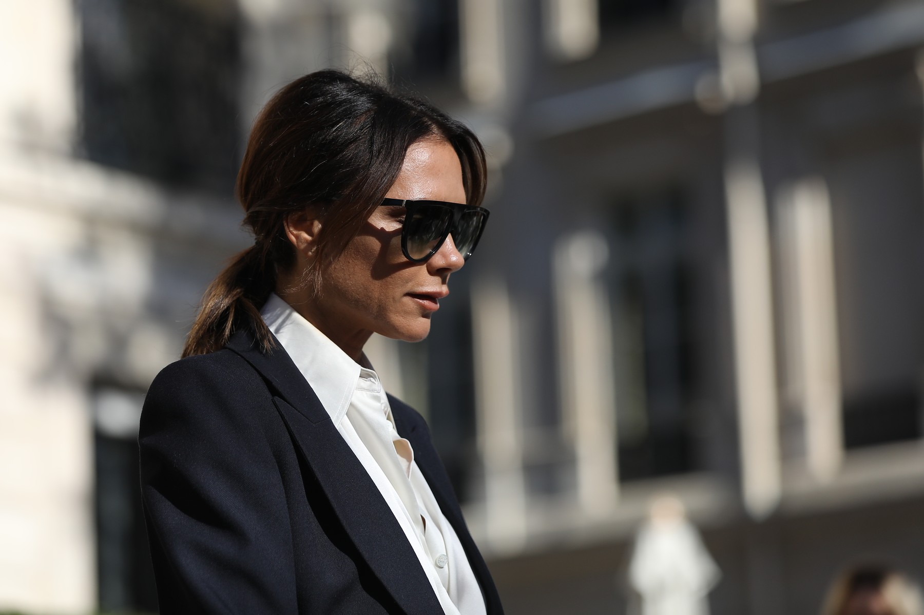 Victoria Beckham ŕ la sortie du restaurant "La Réserve&amp;quot