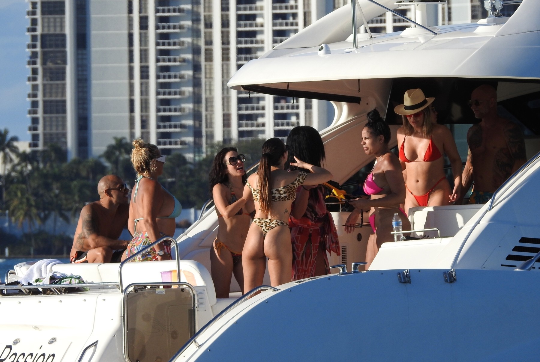 *EXCLUSIVE* Sexy Miami Boat Party Goers Ignore Social Distancing Orders in Miami Beach