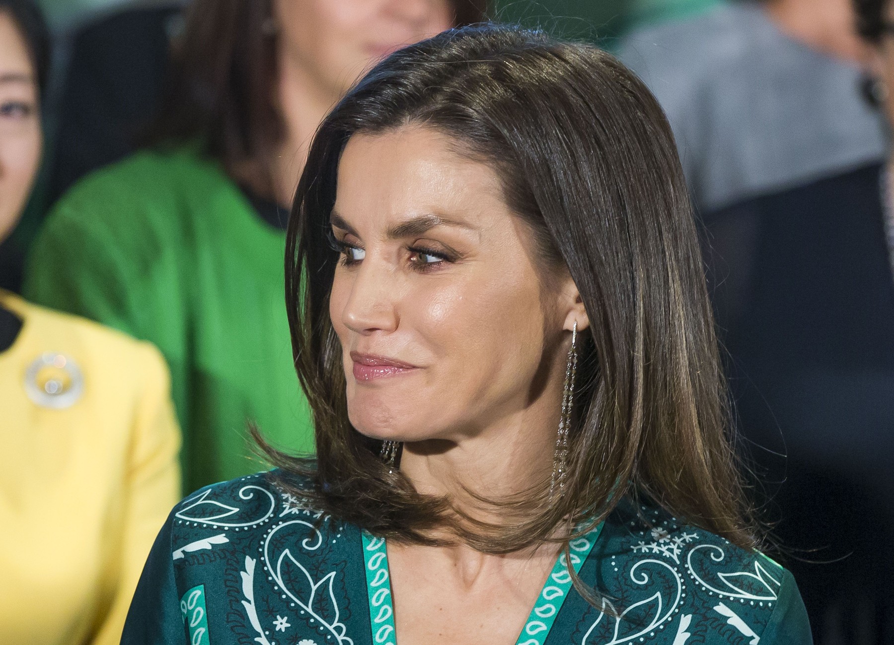 Madrid: Queen Letizia Of Spain Attends The Closure Of AFAMMER International Congress