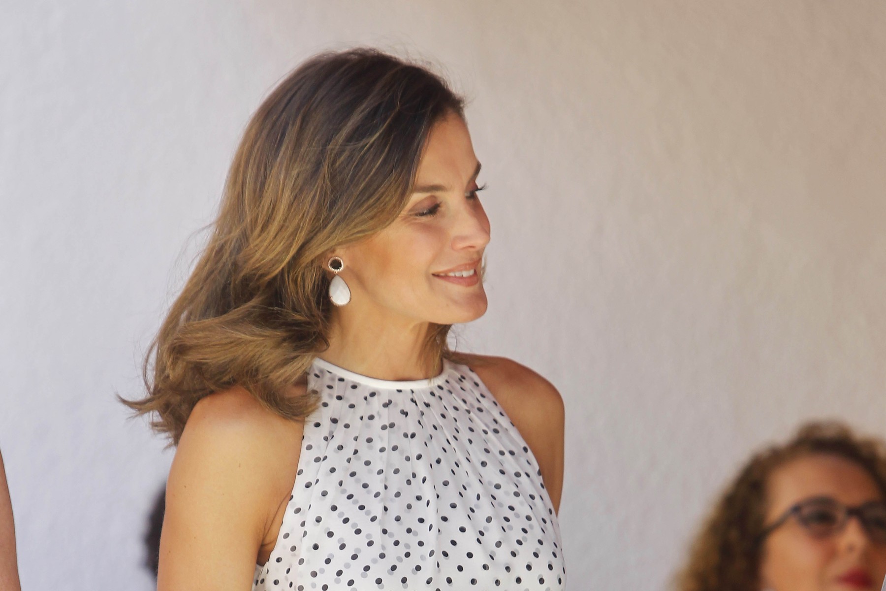 Queen Letizia and King Felipe during the ceremonies marking the 210th anniversary of the Battle of Bailen, Jaen.