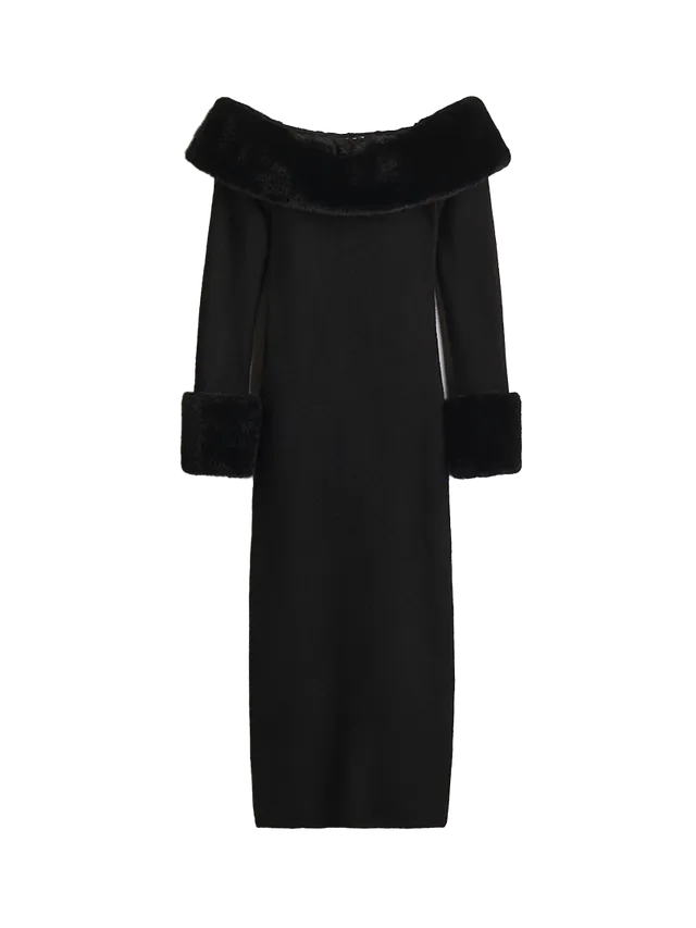 H&M haljina sa krznom
