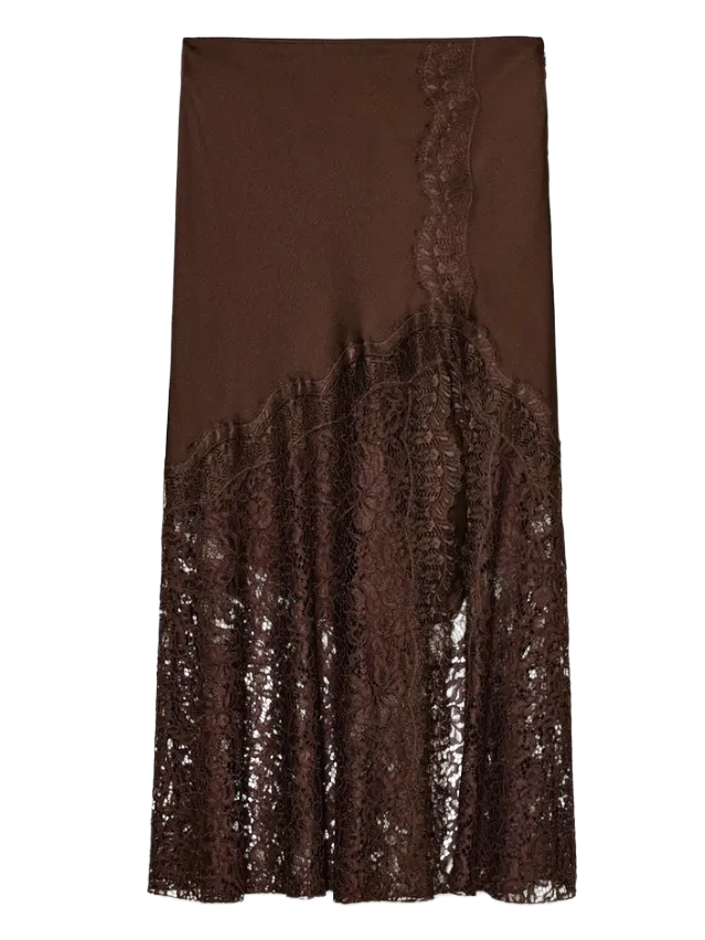 Zara braon suknja