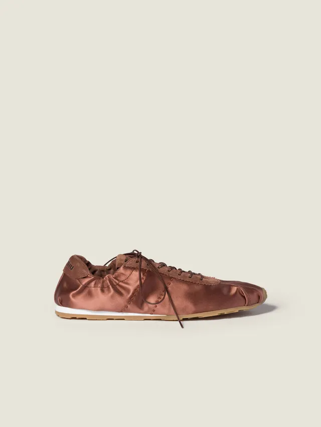 Miu Miu Plume satin sneakers